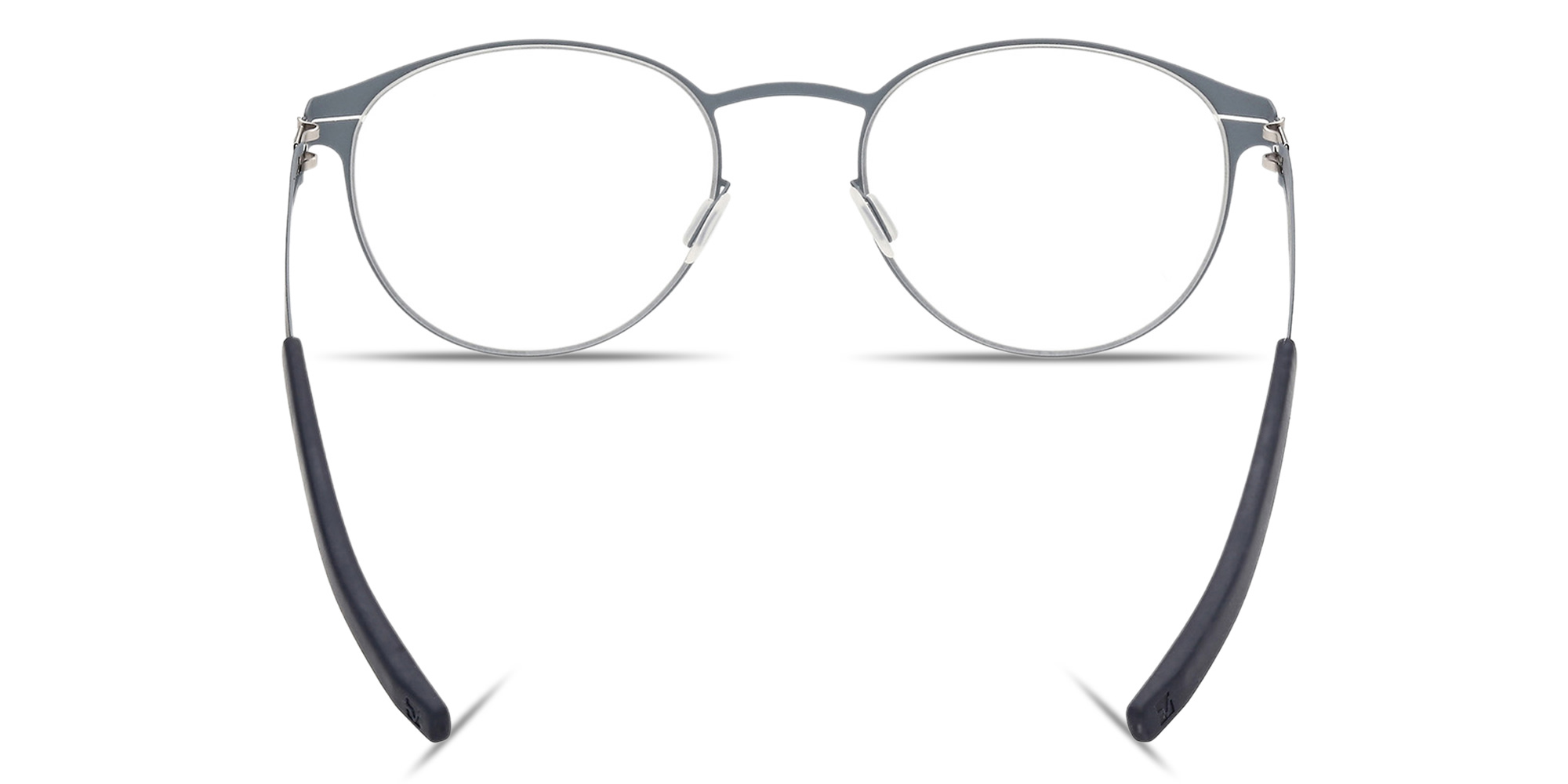 Shop ic! berlin James C. Unisex Panthos Eyeglasses in Matte Blue online.