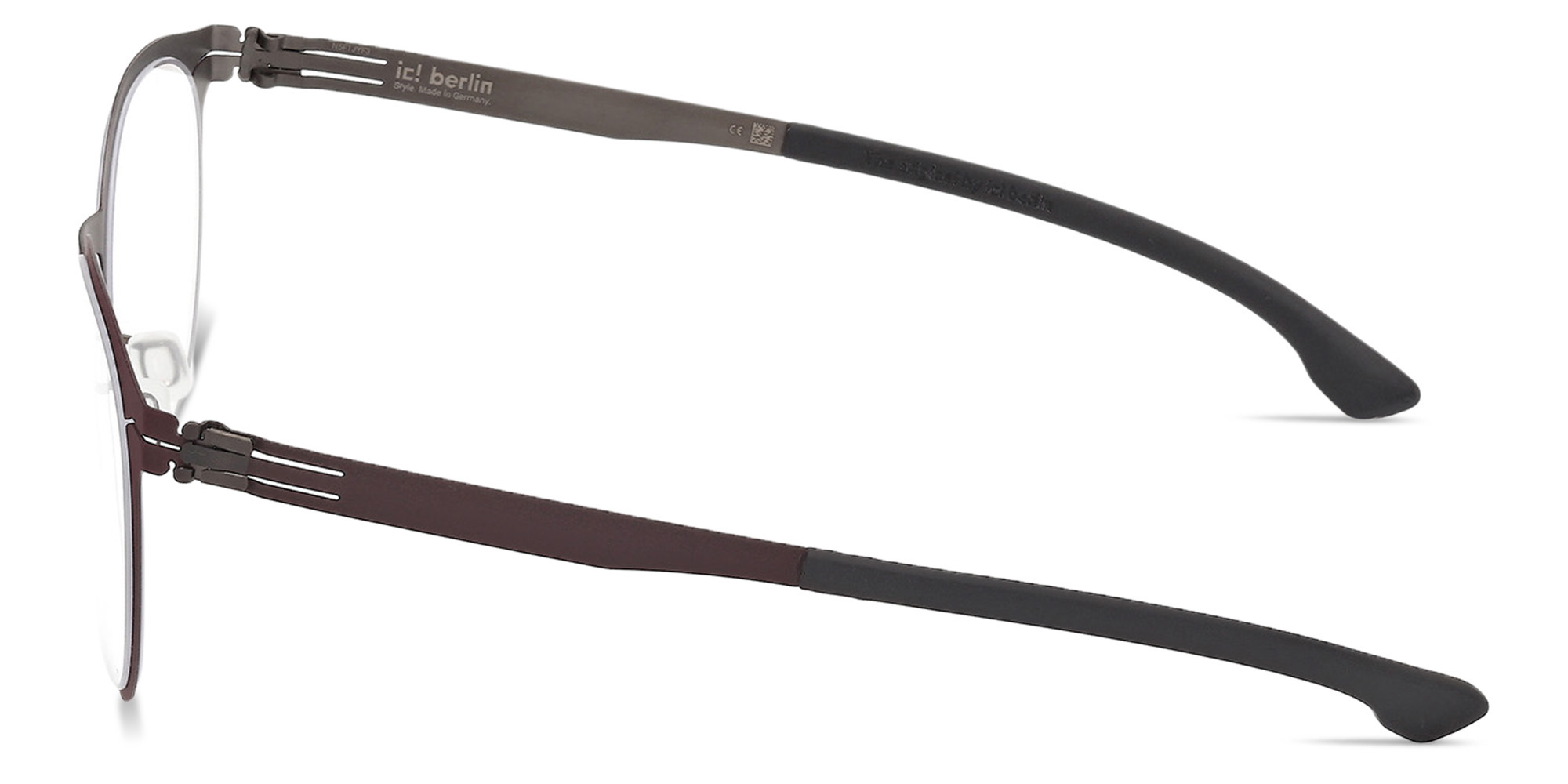 Shop ic! berlin Robin Unisex Panthos Eyeglasses in Matte Dark Brown online.