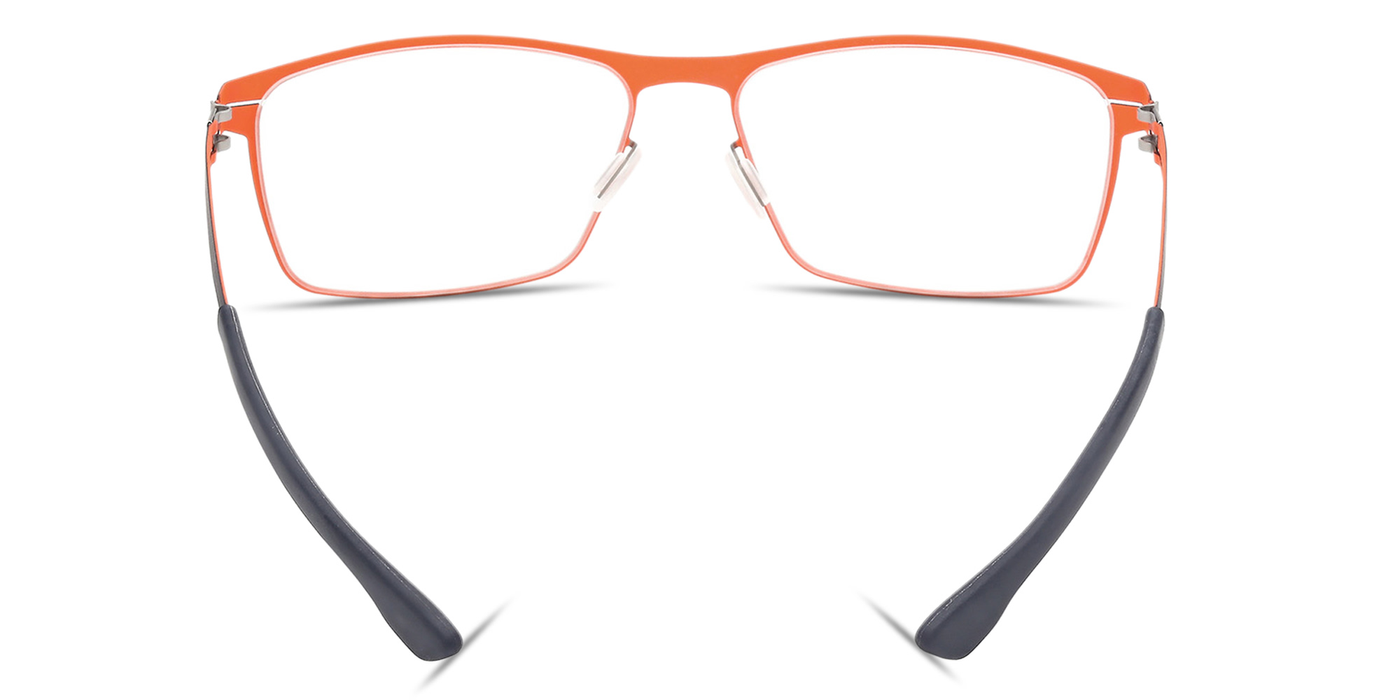 Shop ic! berlin Stuart L. Wide Square Eyeglasses in Blue online.