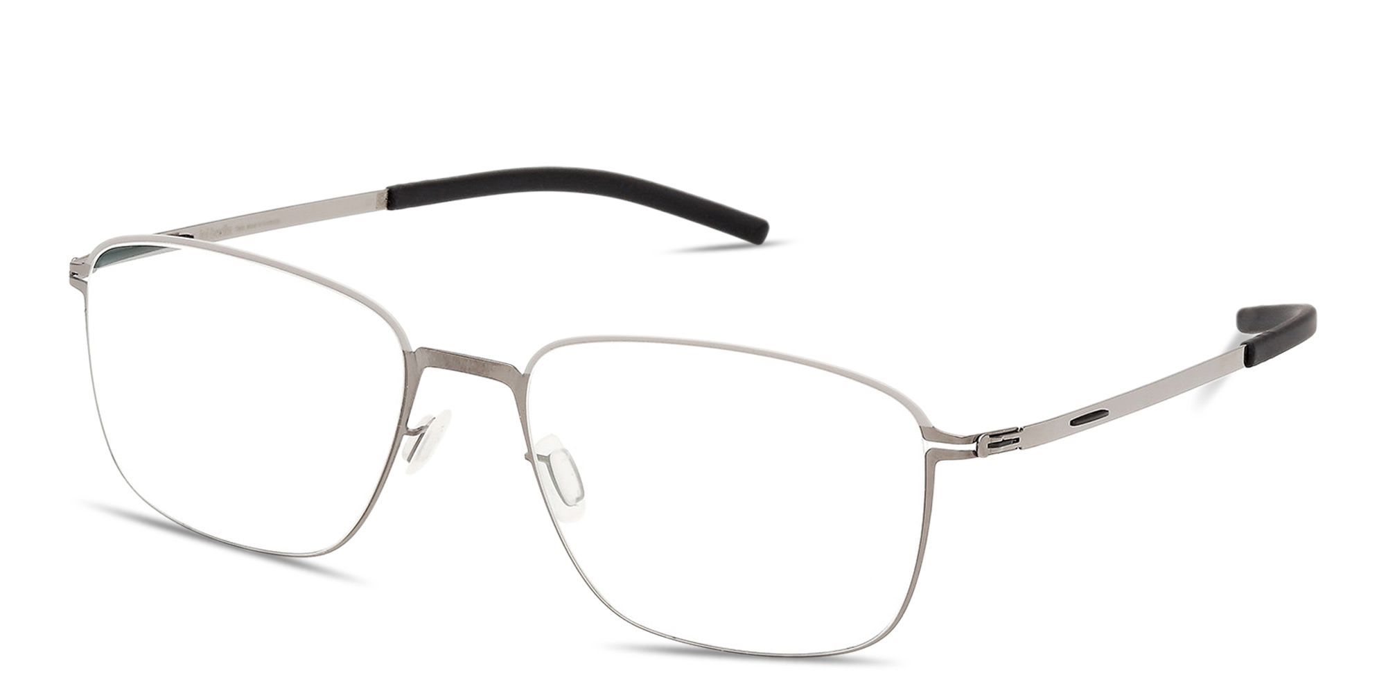 Shop ic! berlin Vento Irregular Eyeglasses in Shiny Graphite online.