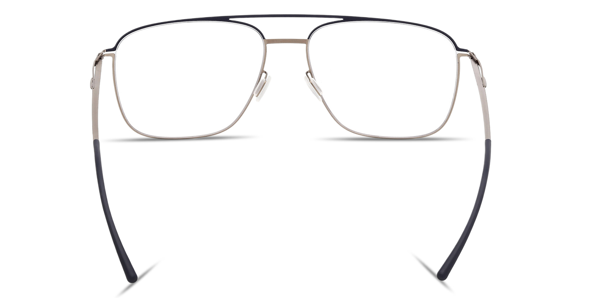 ic! berlin Wes Unisex Wide Aviator Eyeglasses in Matte Light Bronze – Product Photo 4