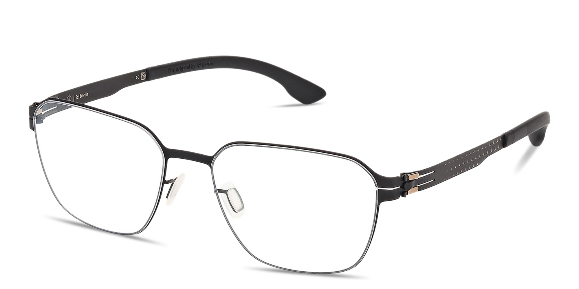 ic! berlin MB 12 Panthos Eyeglasses in Matte Black – Product Photo 2
