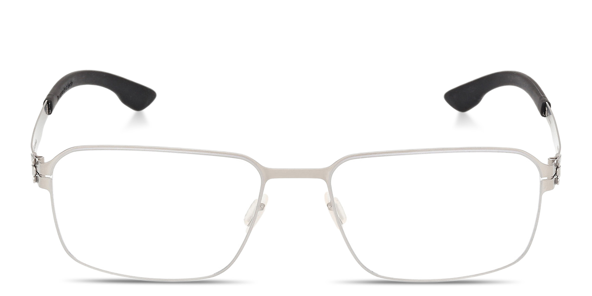 ic! berlin MB 13 Square Eyeglasses in Matte Light Ruthenium – Product Photo 1
