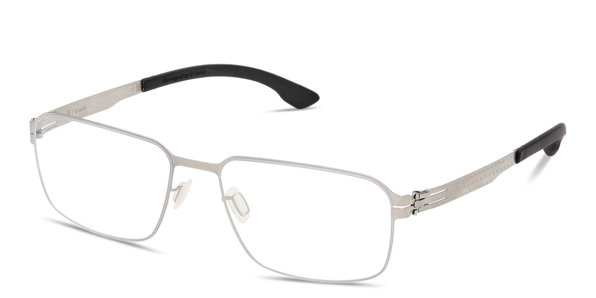 ic! berlin MB 13 Square Eyeglasses in Matte Light Ruthenium – Product Photo 2