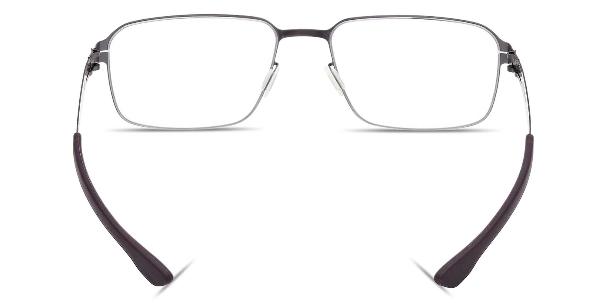ic! berlin MB 13 Square Eyeglasses in Matte Gunmetal – Product Photo 4