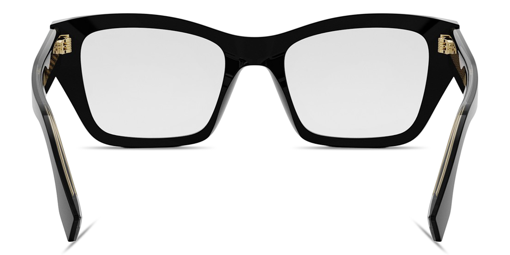 Shop FENDI Fendi Roma Square Eyeglasses in Black online.