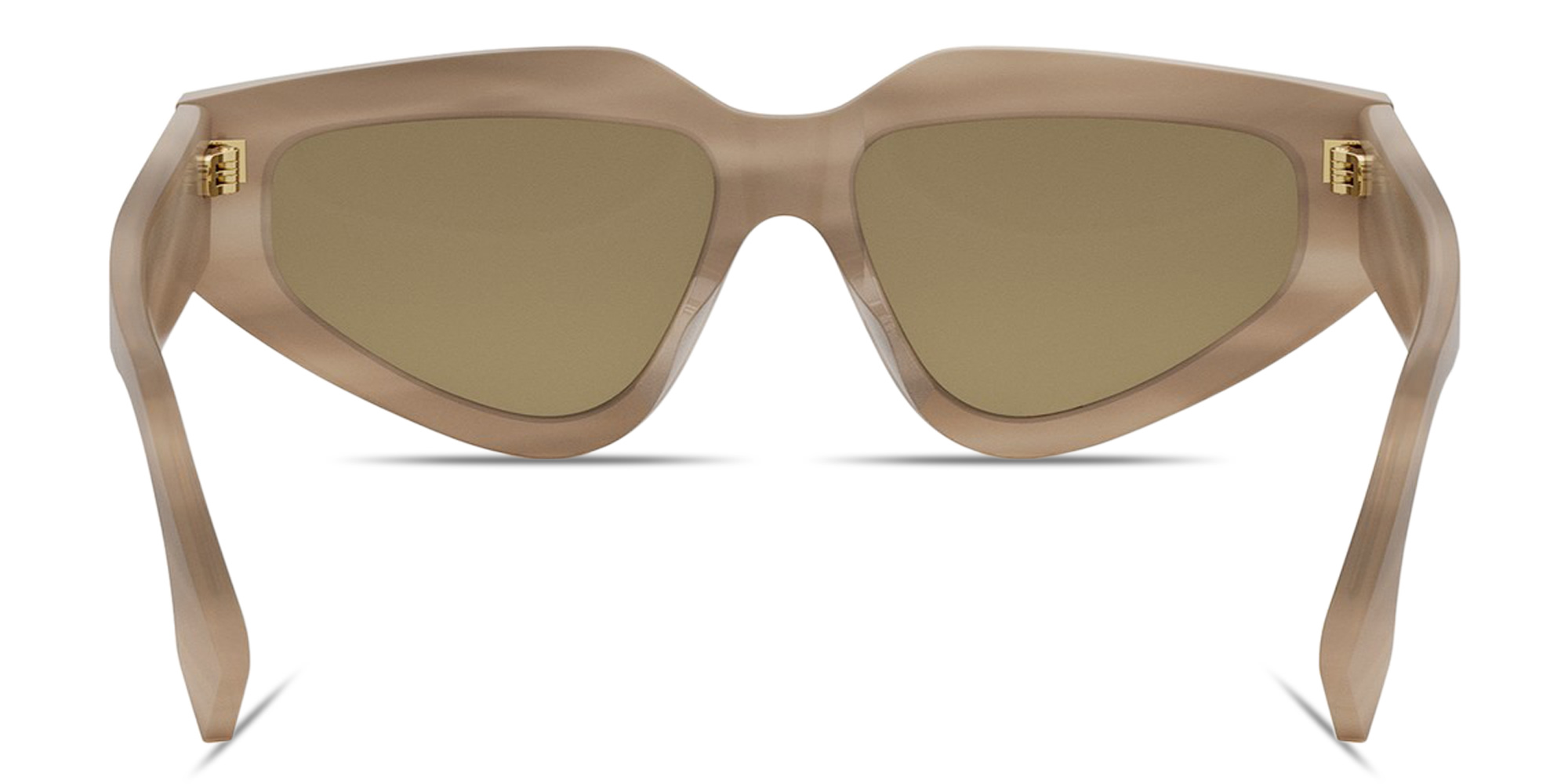 Shop FENDI Roma Cat-Eye Sunglasses in Beige online.