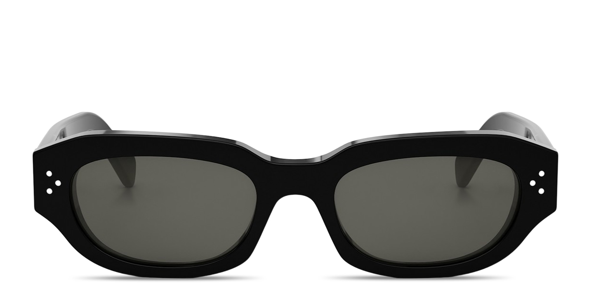 Shop CELINE CELINE 3 Dots Geometric Sunglasses in Black online.