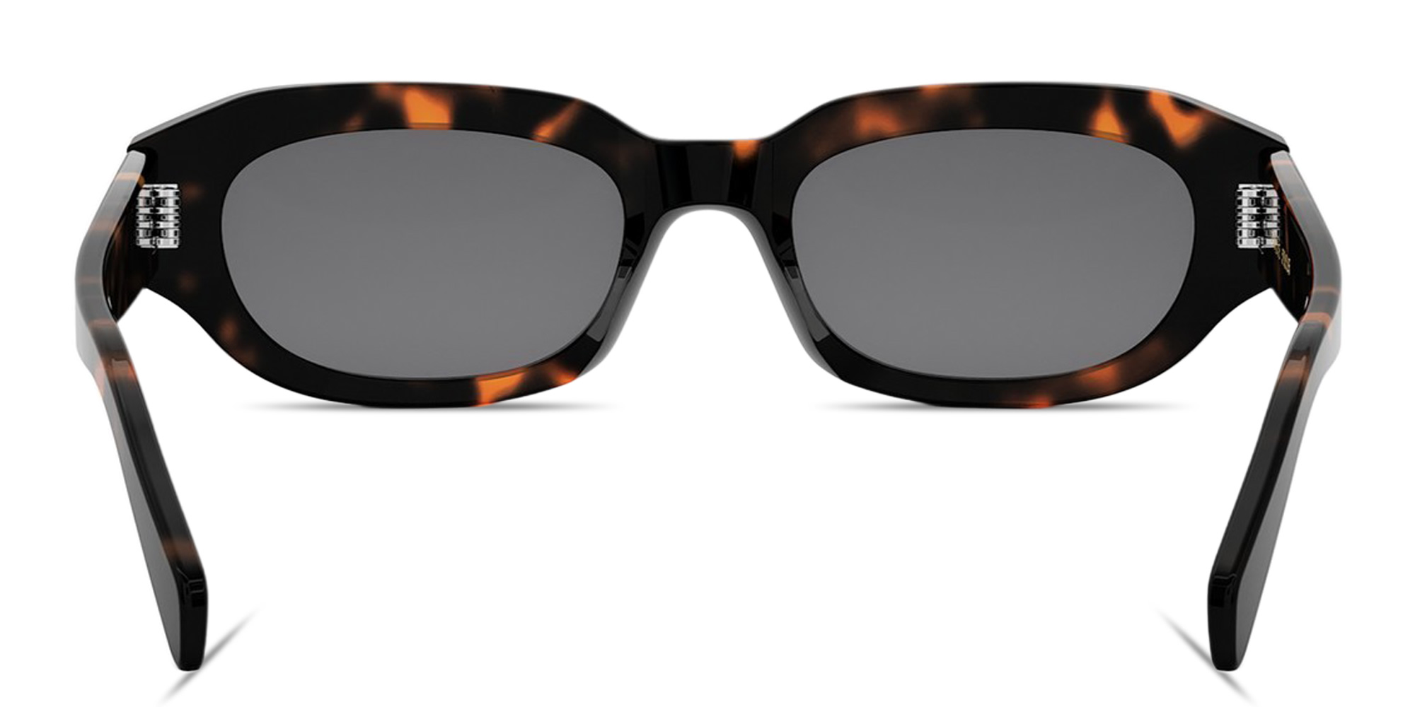 Shop CELINE CELINE 3 Dots Geometric Sunglasses in Dark Havana online.