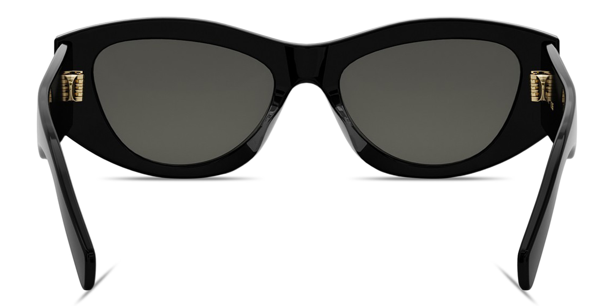 Shop CELINE Triomphe Irregular Sunglasses in Black online.