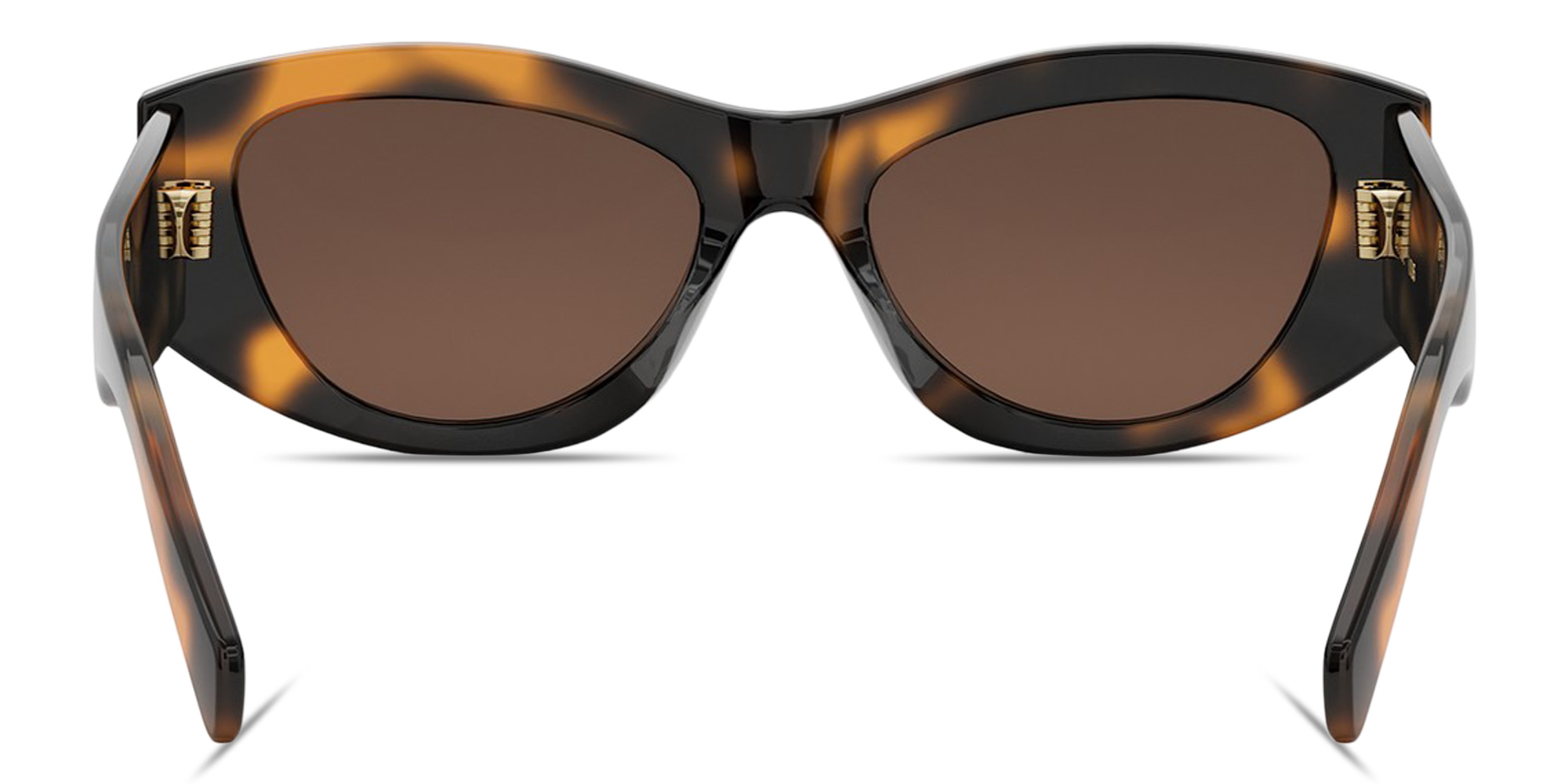 Shop CELINE Triomphe Geometric Sunglasses in Tortoise online.