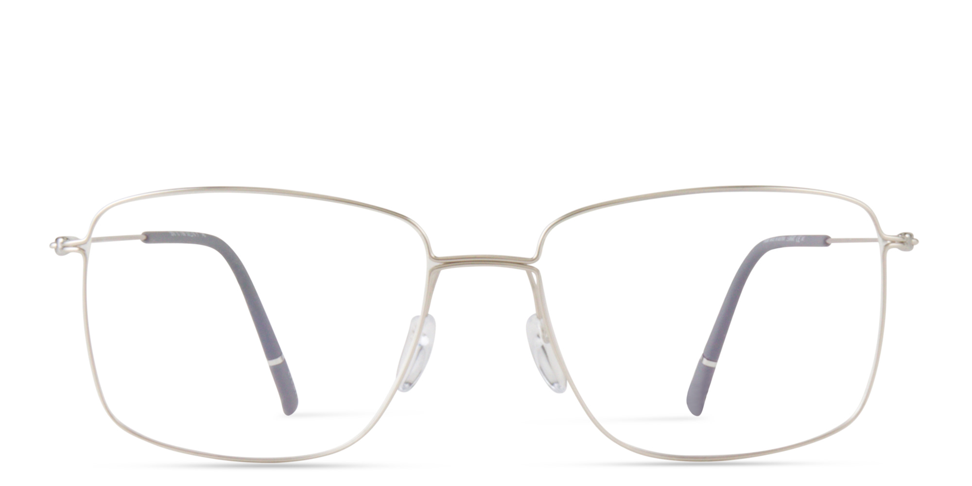 Shop Silhouette Dynamics Colorwave Square Eyeglasses in Silver online.