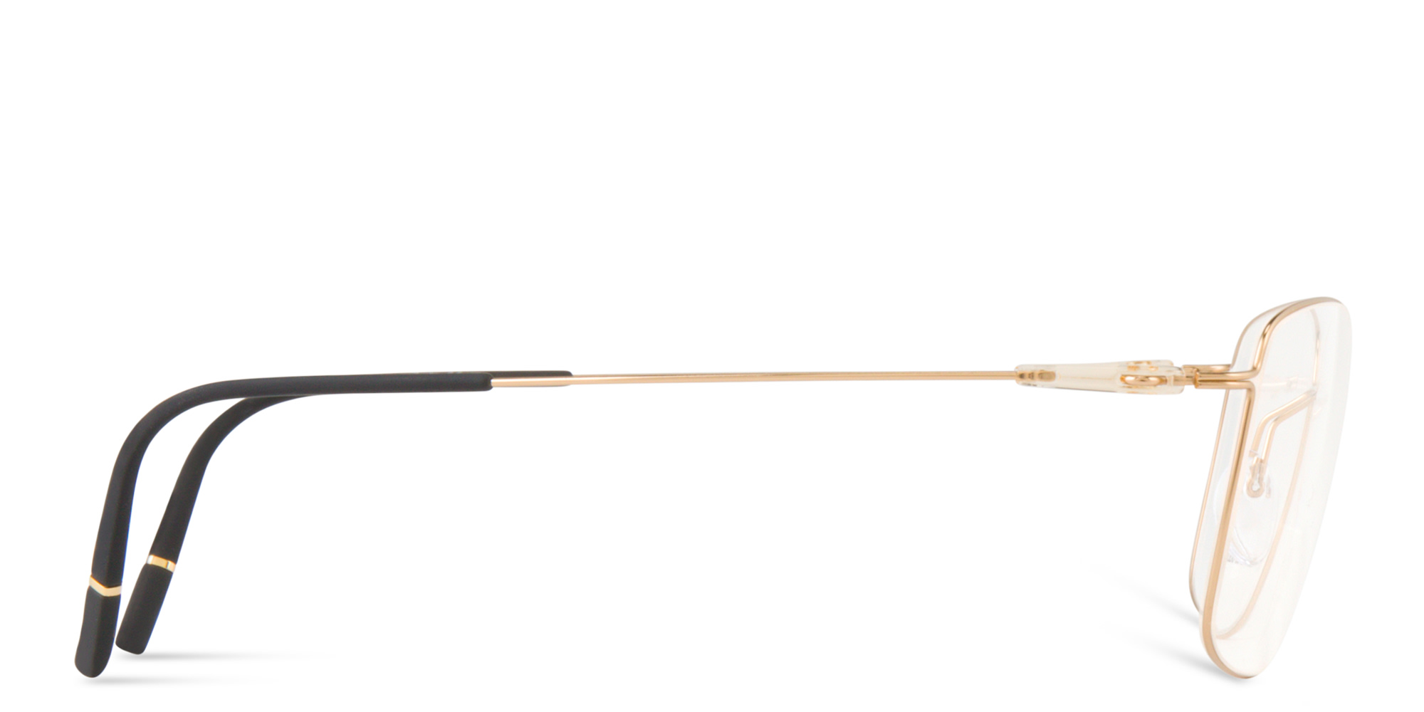 Shop Silhouette Dynamics Colorwave Square Eyeglasses in Gold online.