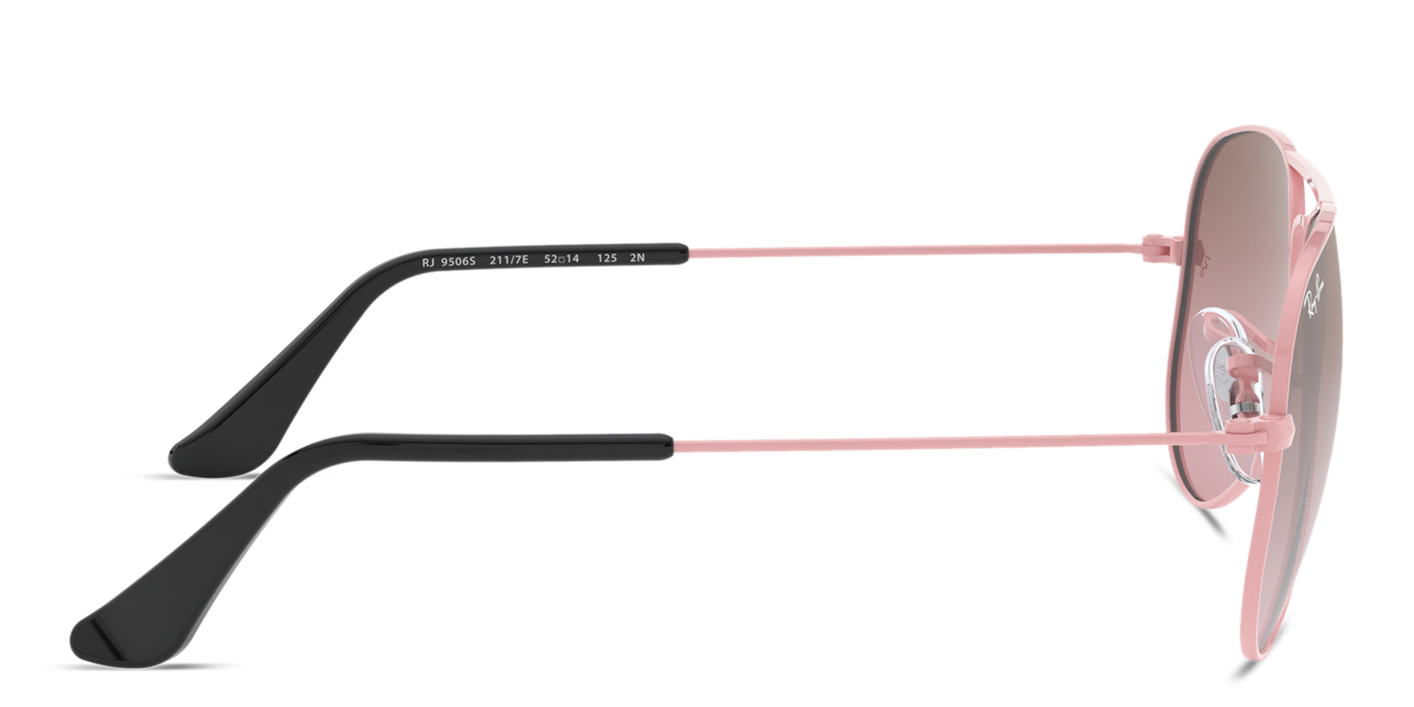 تسوق نظارات شمسية أفياتور للأطفال راي بان جونيور بلون زهري أونلاين.