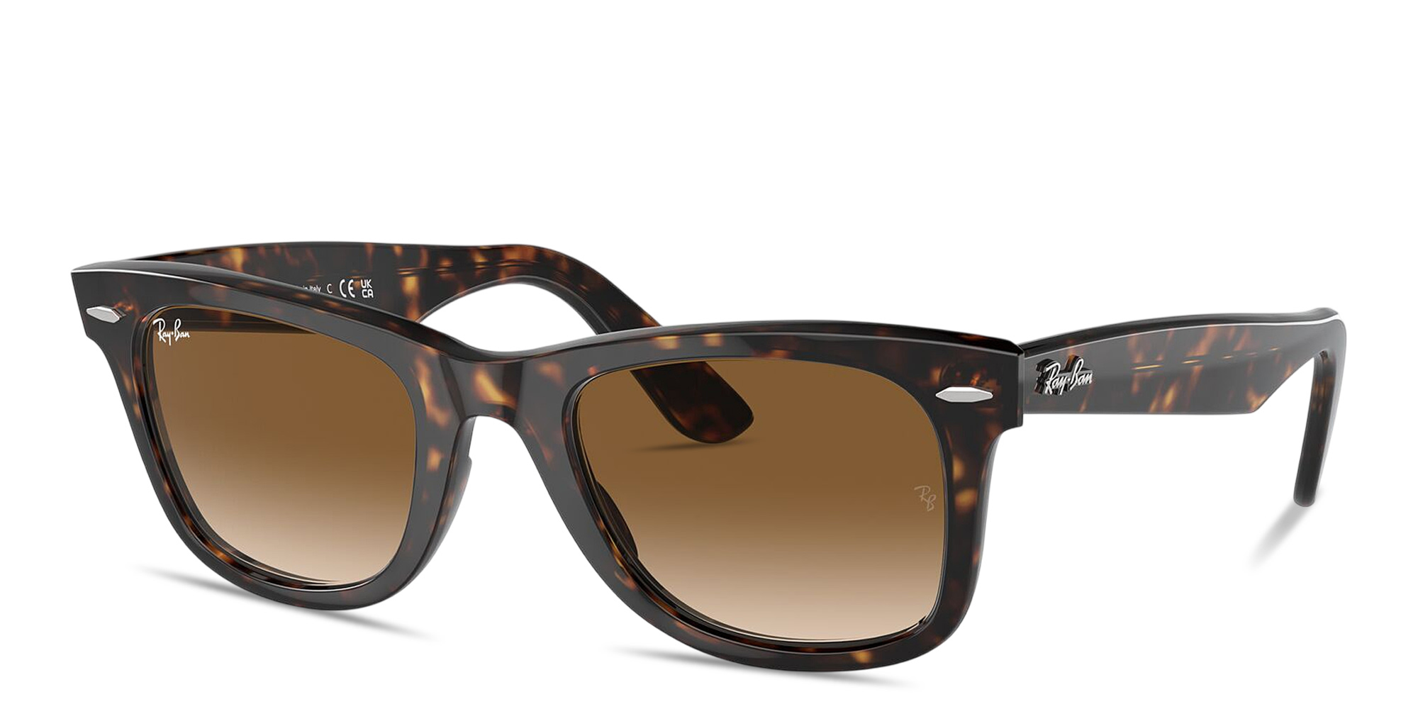 Shop Ray-Ban Original Wayfarer Classic Unisex Square Sunglasses in Tortoise online.