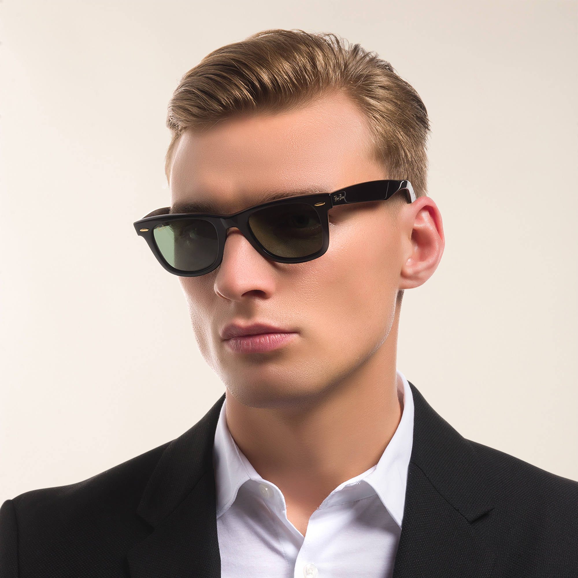 Shop Ray-Ban Legacy Limited Edition Square Sunglasses in Black online.