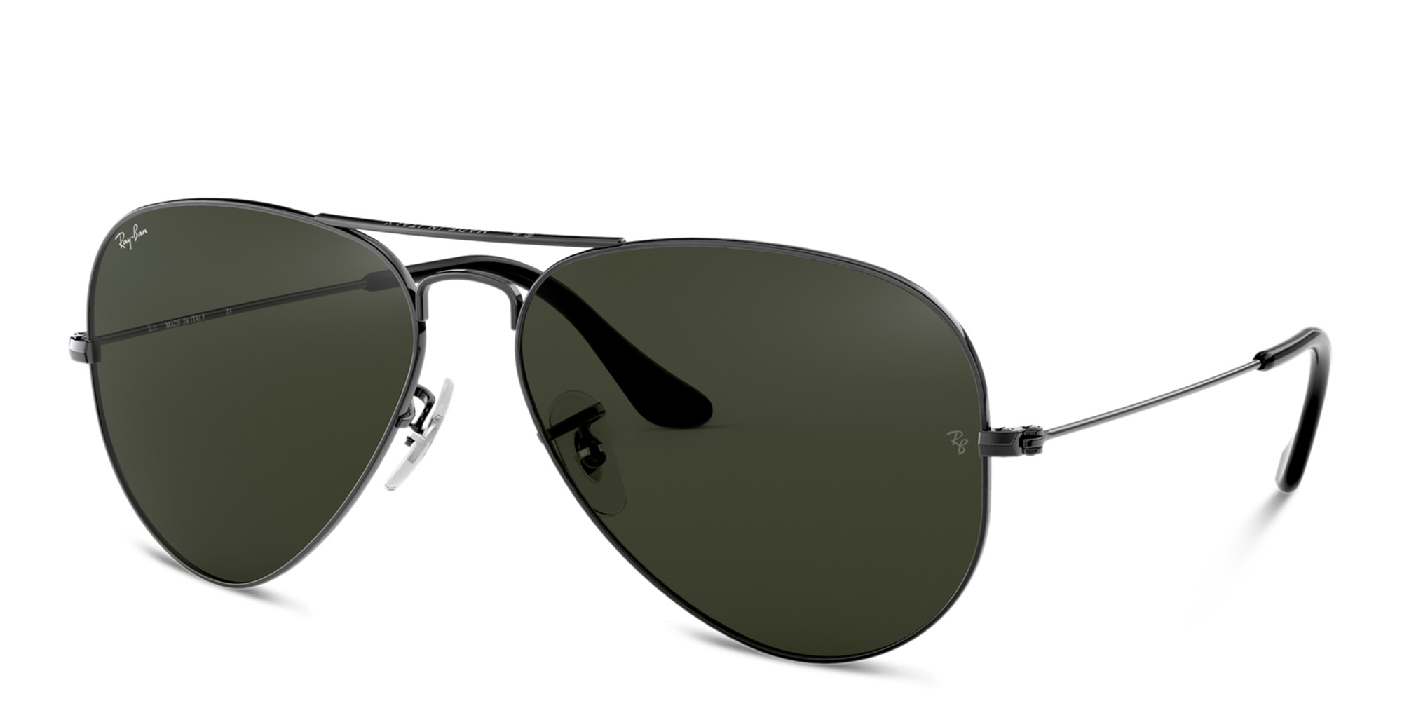 Shop Ray-Ban Unisex Aviator Sunglasses in Gunmetal online.