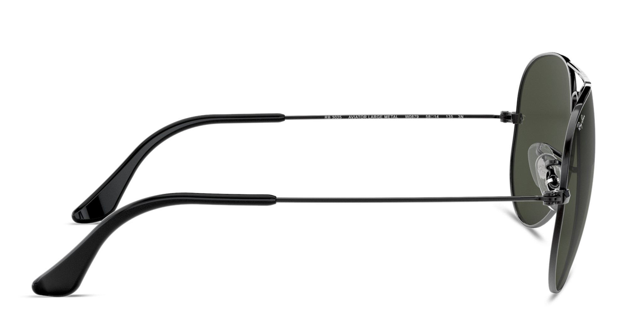 Shop Ray-Ban Unisex Aviator Sunglasses in Gunmetal online.