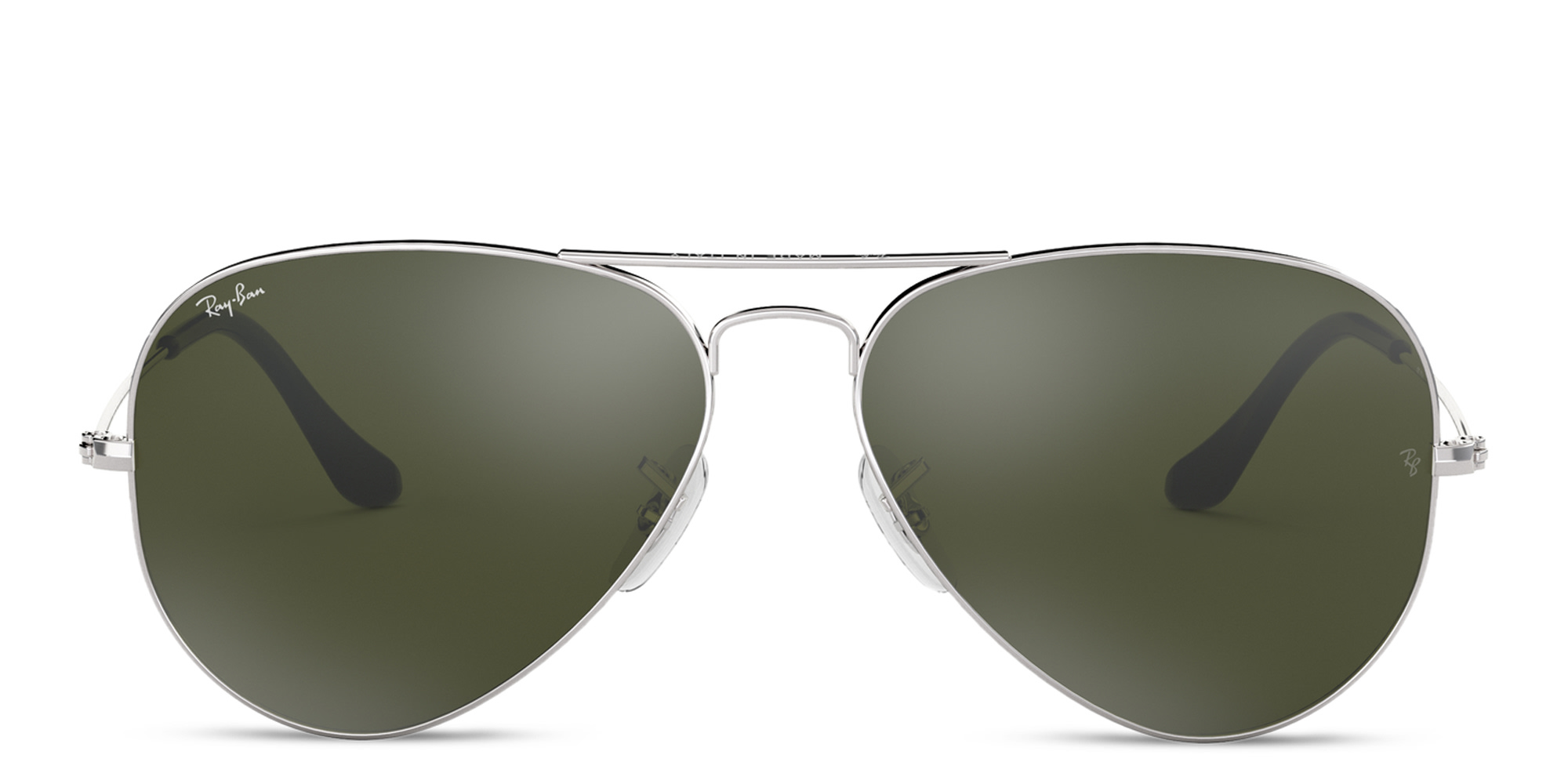 Ray-Ban Unisex Wide Aviator Sunglasses in Silver – Product Photo 1