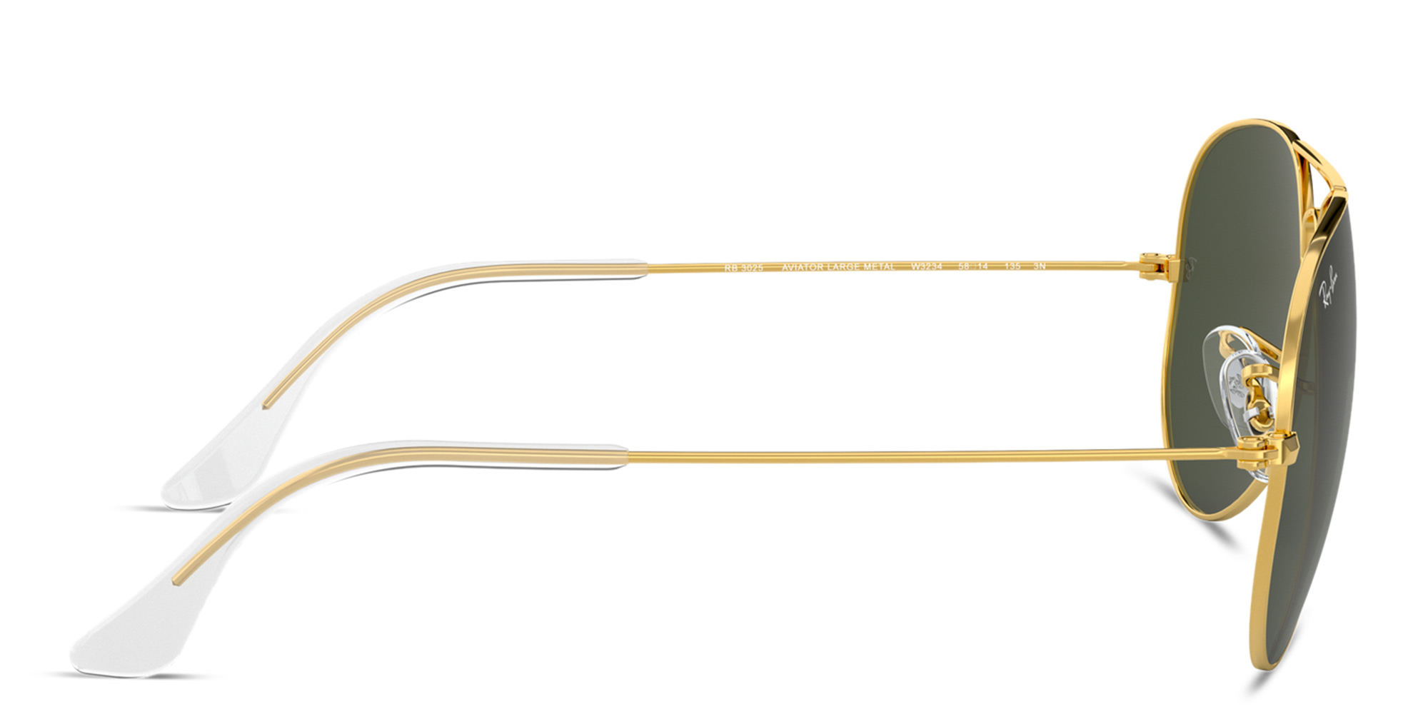 Ray-Ban Unisex Pilot Sunglasses in Polished Gold – Product Photo 3