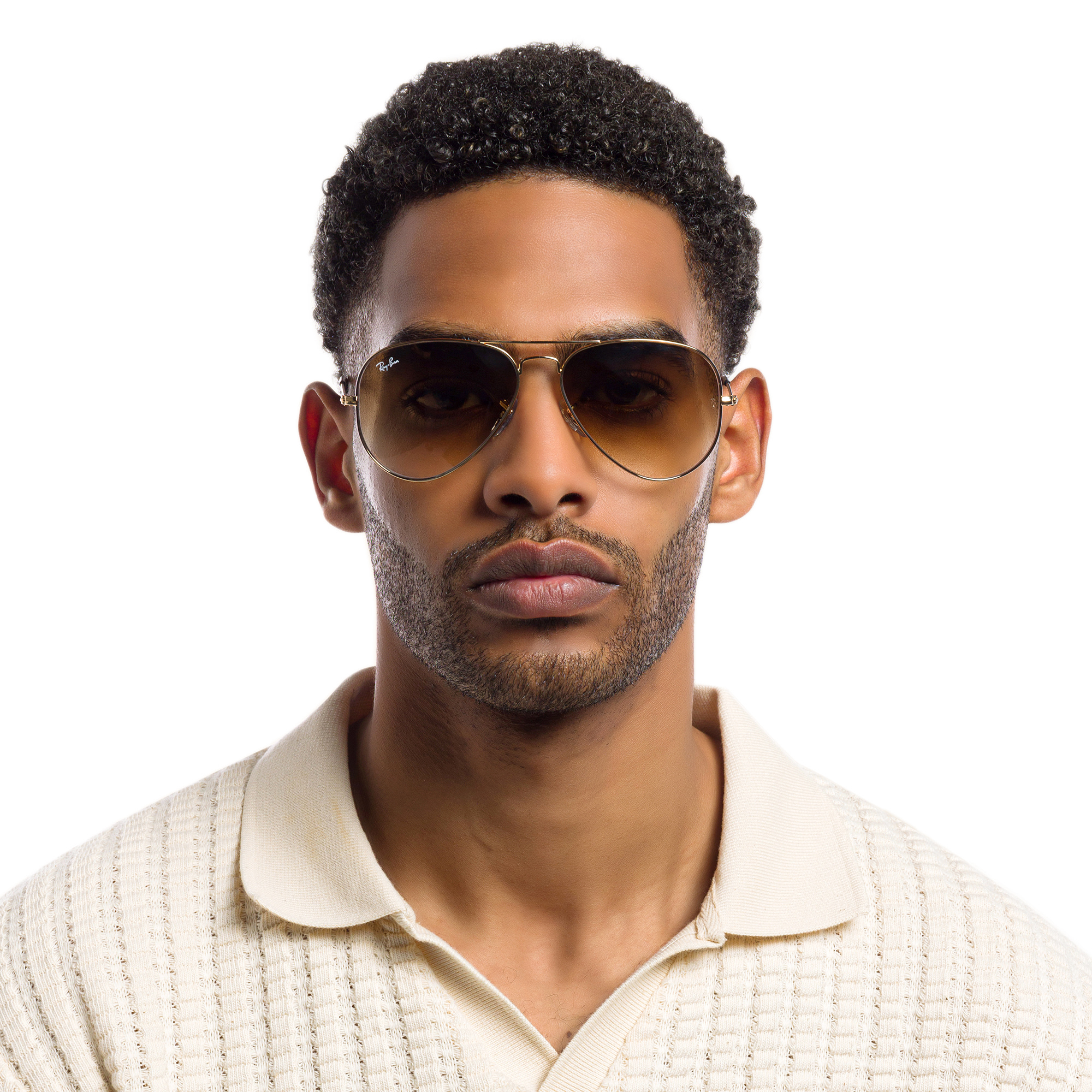 Ray-Ban Pilot Gradient Sunglasses in Gold – Product Photo 8