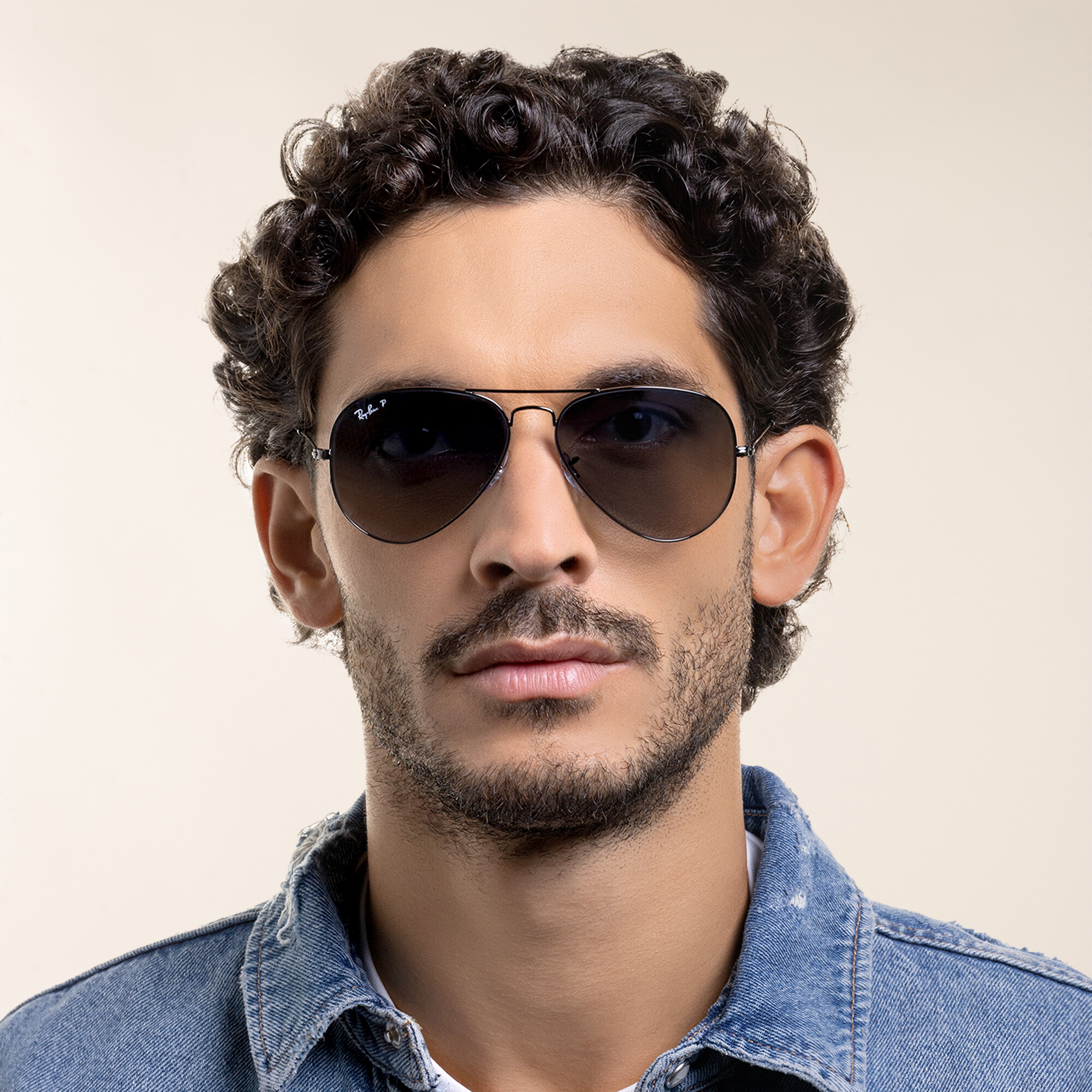 Ray-Ban Unisex Pilot Sunglasses in Gunmetal – Product Photo 7