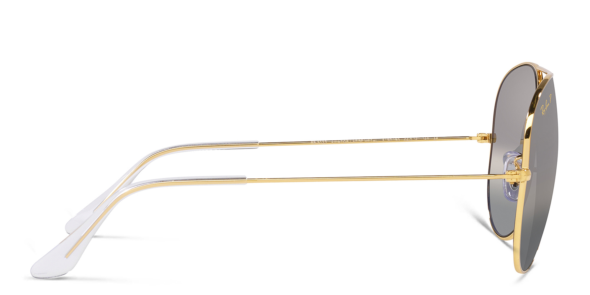 Shop Ray-Ban Unisex Pilot Sunglasses in Gold online.