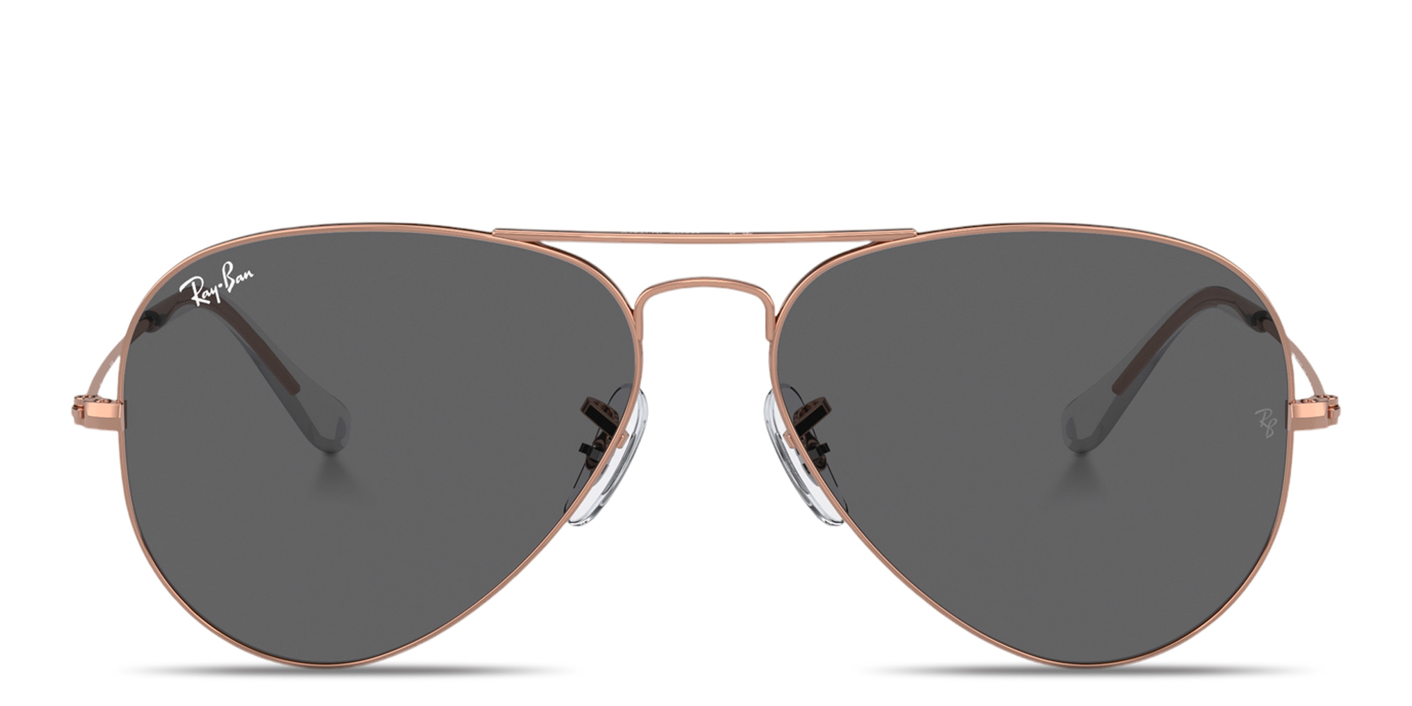 Shop Ray-Ban Aviator Pilot Sunglasses in Rose Gold online.