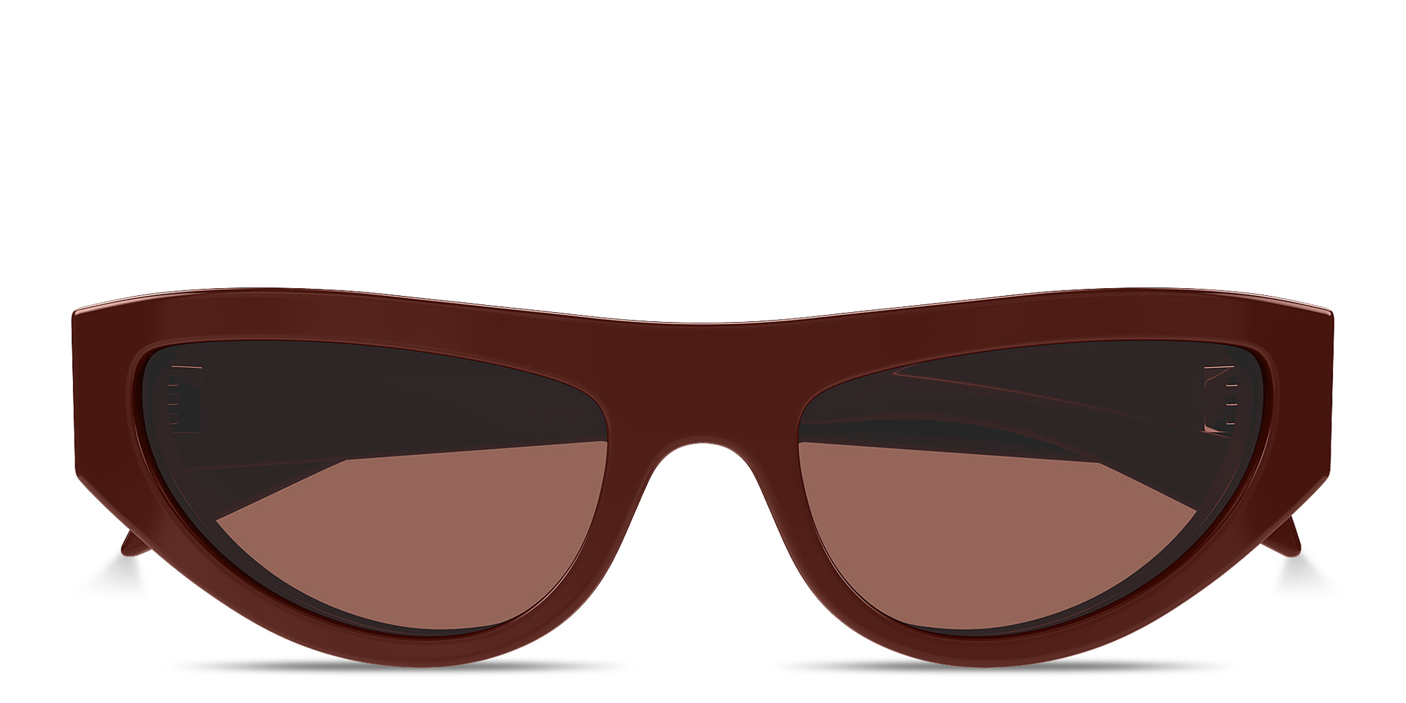 GUCCI Logo Lettering Cat-Eye Sunglasses in Burgundy – Product Photo 1