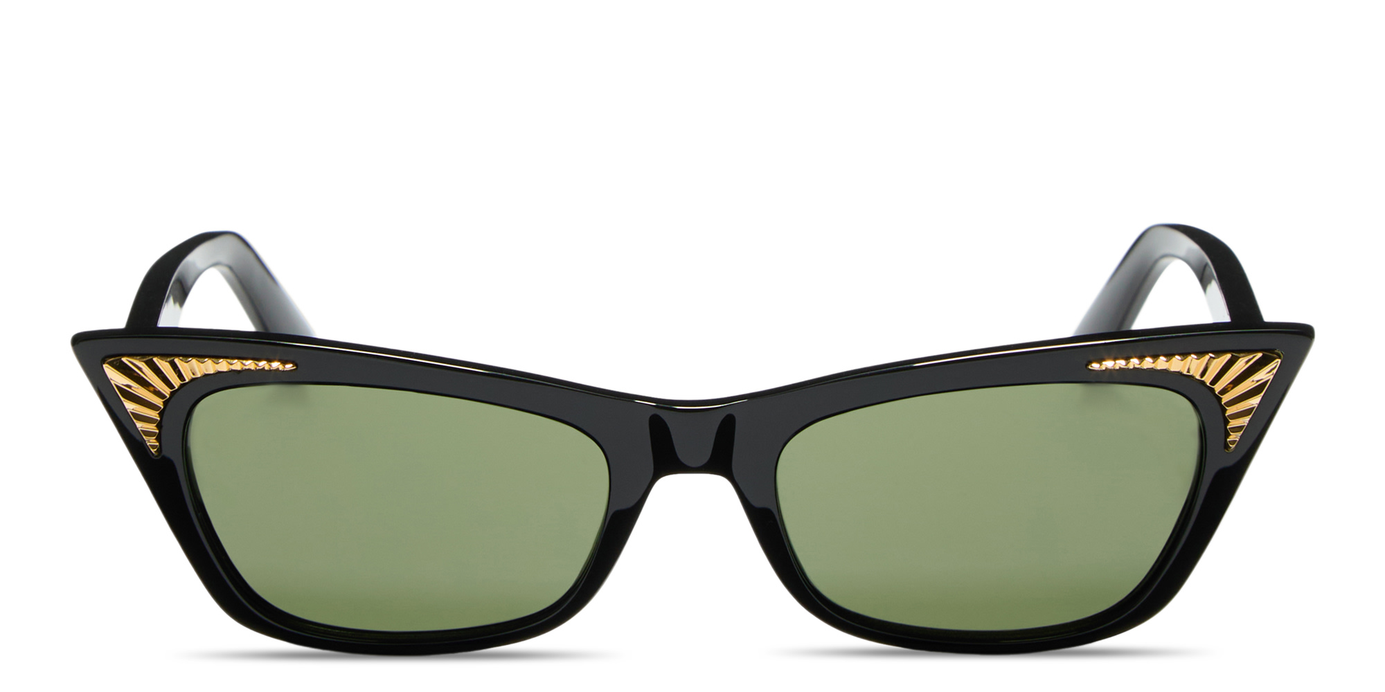 Shop VALENTINO Logo Signature Cat-Eye Sunglasses in Black online.