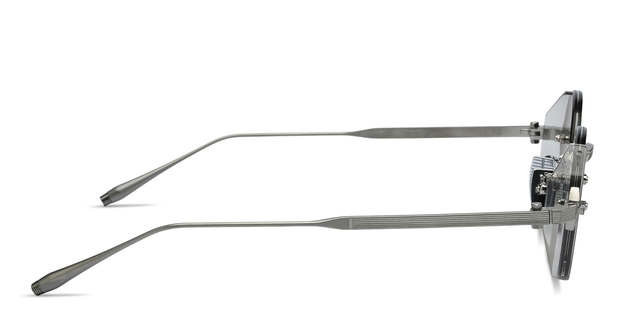 تسوق نظارات شمسية چوبيتر بإطار دائري للجنسين آكوني بلون بلاديوم أسود أونلاين.