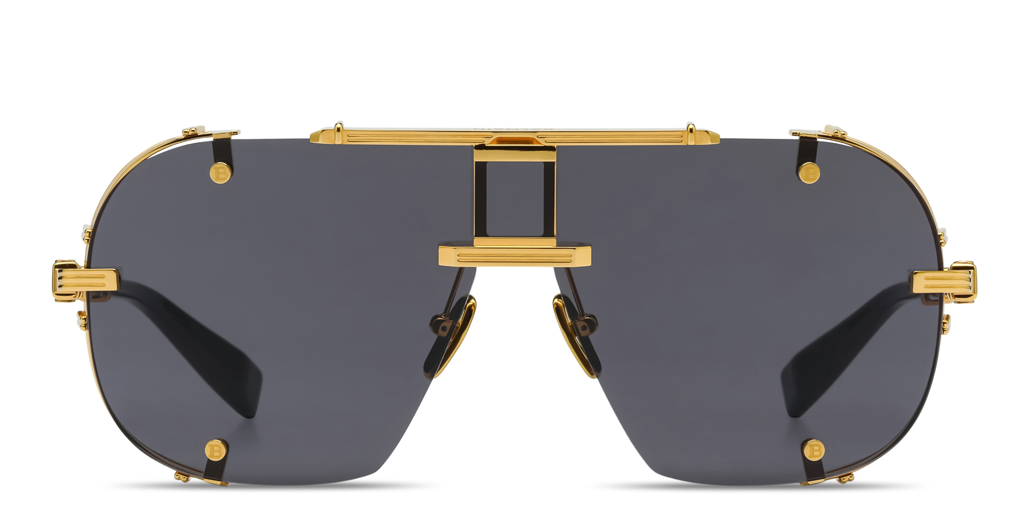 BALMAIN Colonel Unisex Aviator Sunglasses in Gold – Product Photo 1