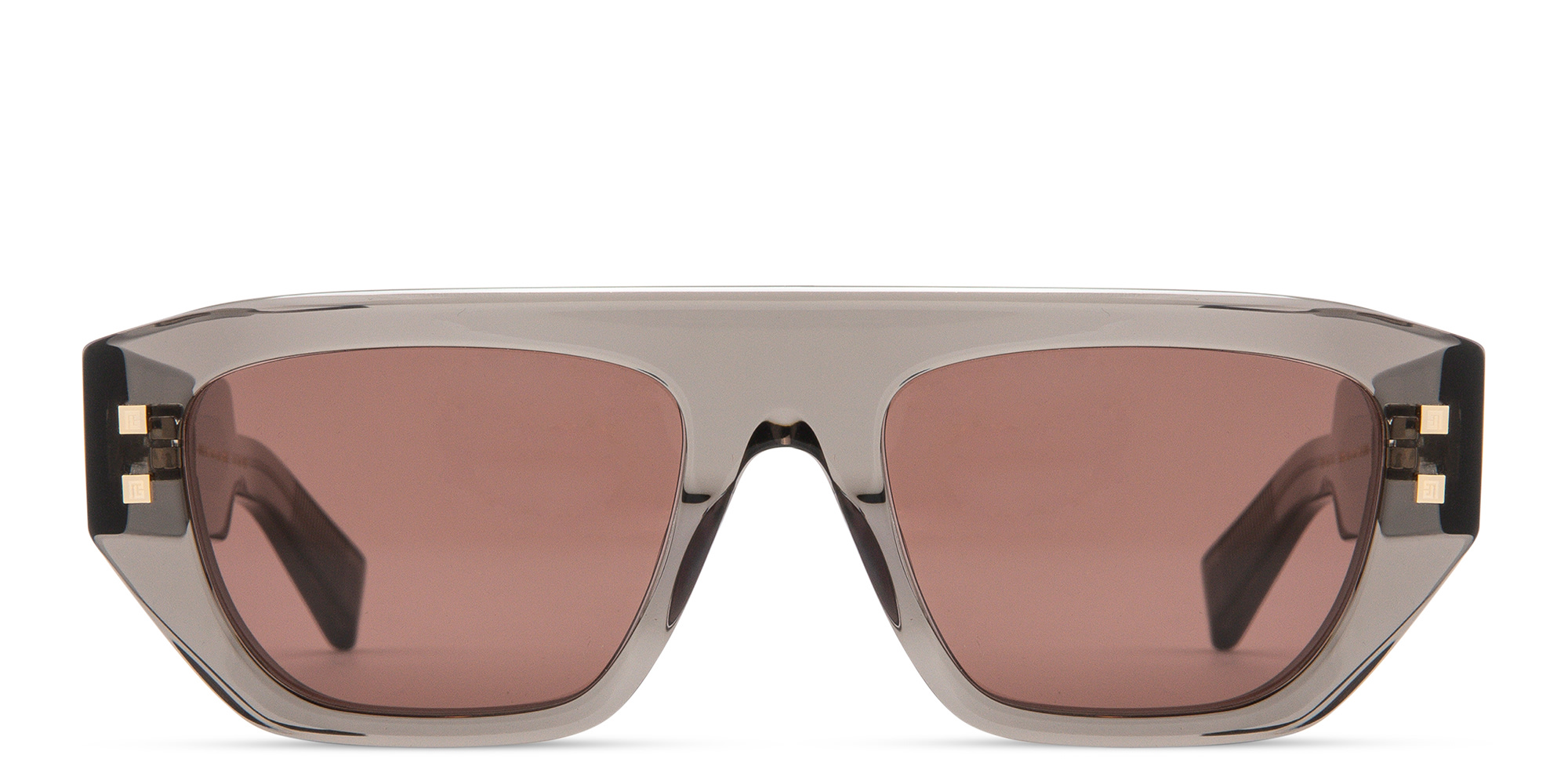 تسوق نظارات شمسية بي-آرمي II بإطار مستطيل للجنسين بالمان بلون رمادي كريستال أونلاين.