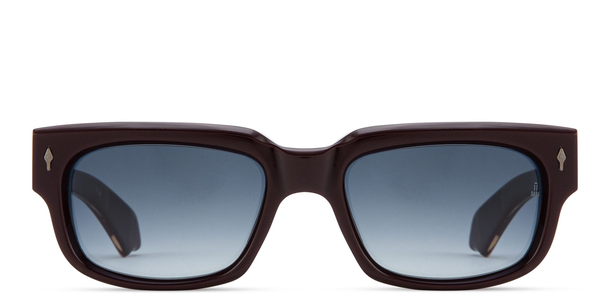 Shop JACQUES MARIE MAGE Mattei Unisex Rectangle Sunglasses - Limited Production of 300 Pieces in Purple online.