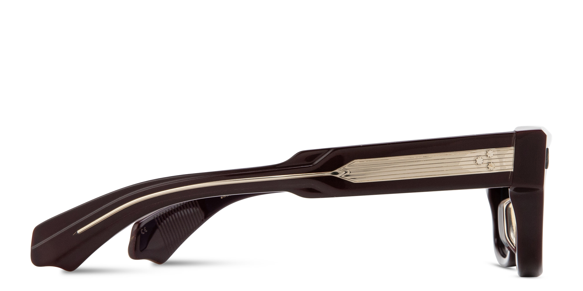 Shop JACQUES MARIE MAGE Mattei Unisex Rectangle Sunglasses - Limited Production of 300 Pieces in Purple online.