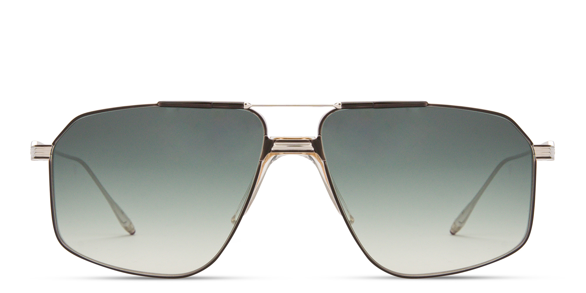 JACQUES MARIE MAGE Jagger Unisex Aviator Sunglasses in Silver – Product Photo 1