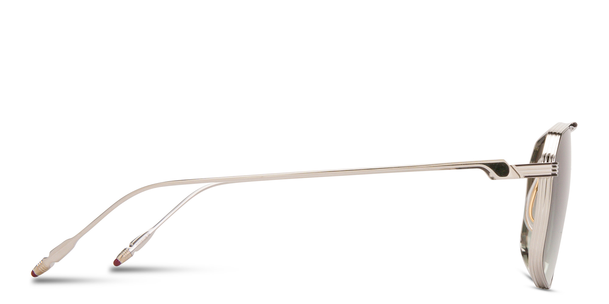 JACQUES MARIE MAGE Jagger Unisex Aviator Sunglasses in Silver – Product Photo 3