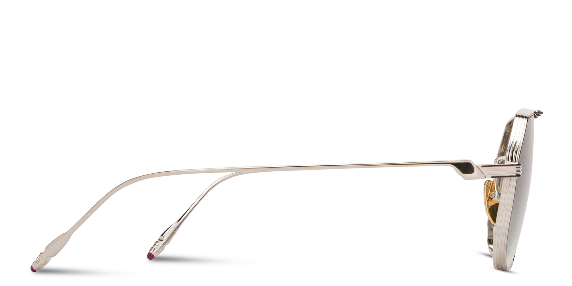 Shop JACQUES MARIE MAGE Reynold Unisex Aviator Sunglasses in Silver online.