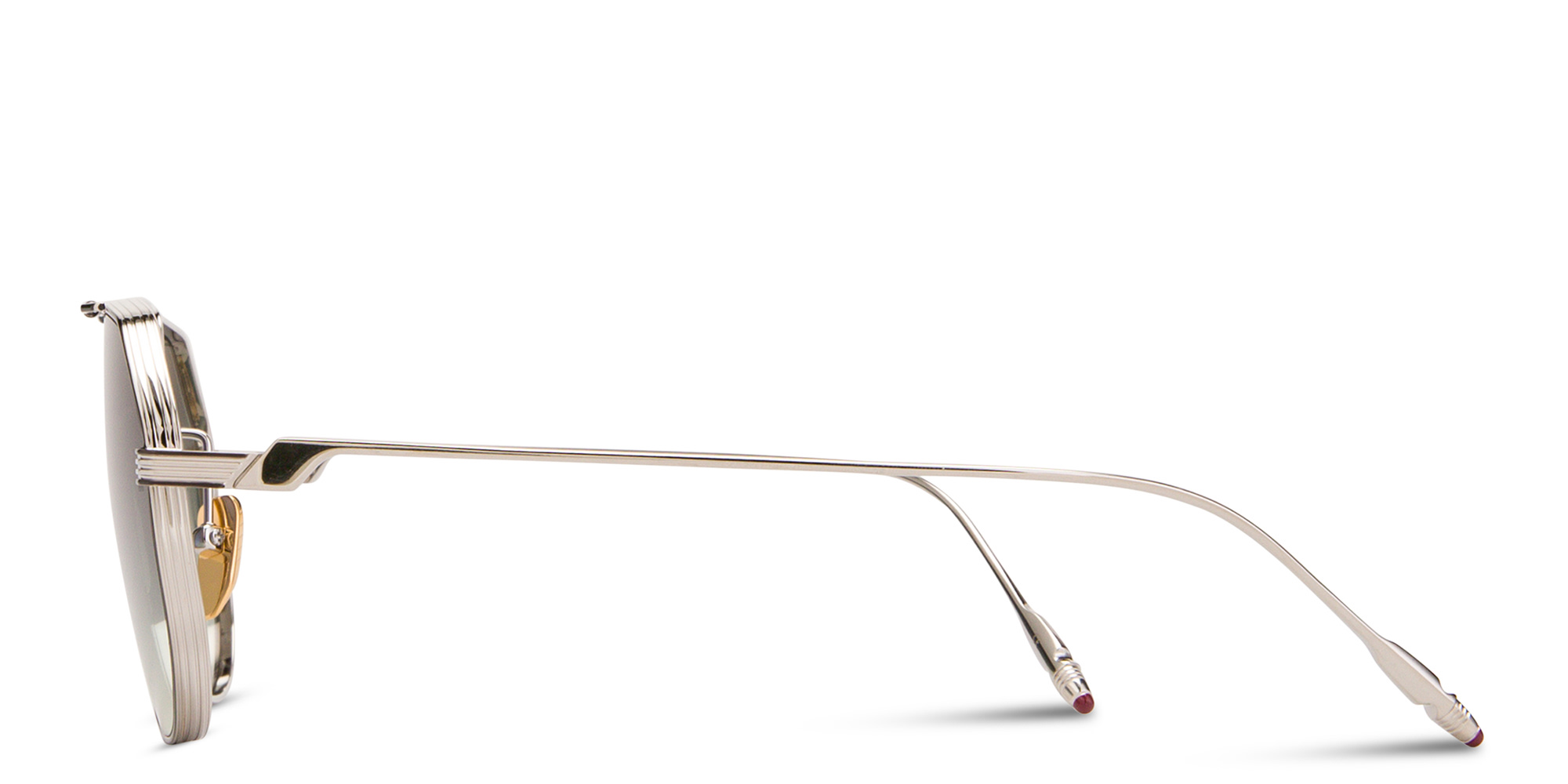 JACQUES MARIE MAGE Reynold Unisex Aviator Sunglasses in Silver – Product Photo 4