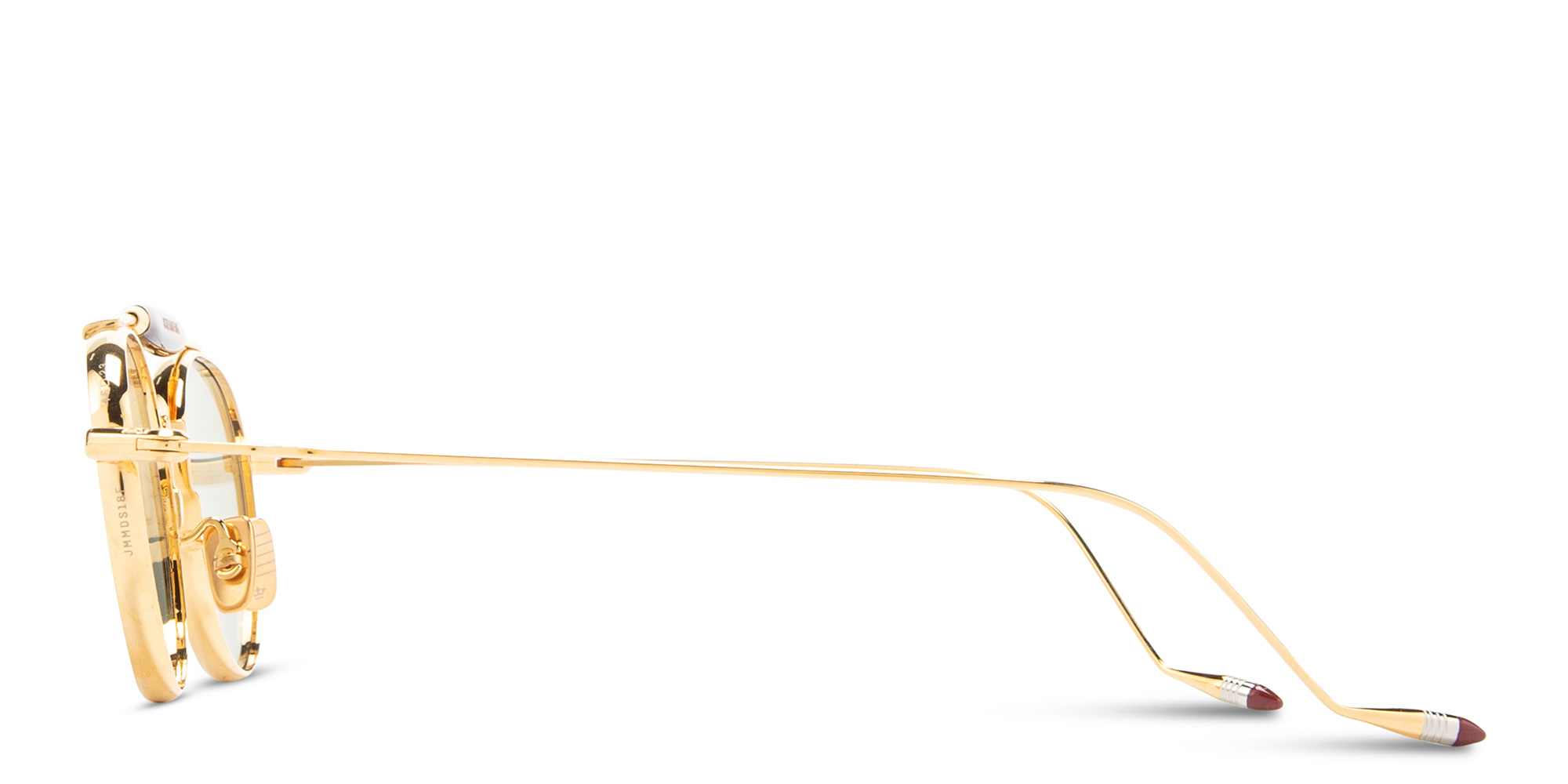 Shop JACQUES MARIE MAGE Dasan Unisex Round Sunglasses - Limited Production of 500 Pieces in Shiny Gold online.