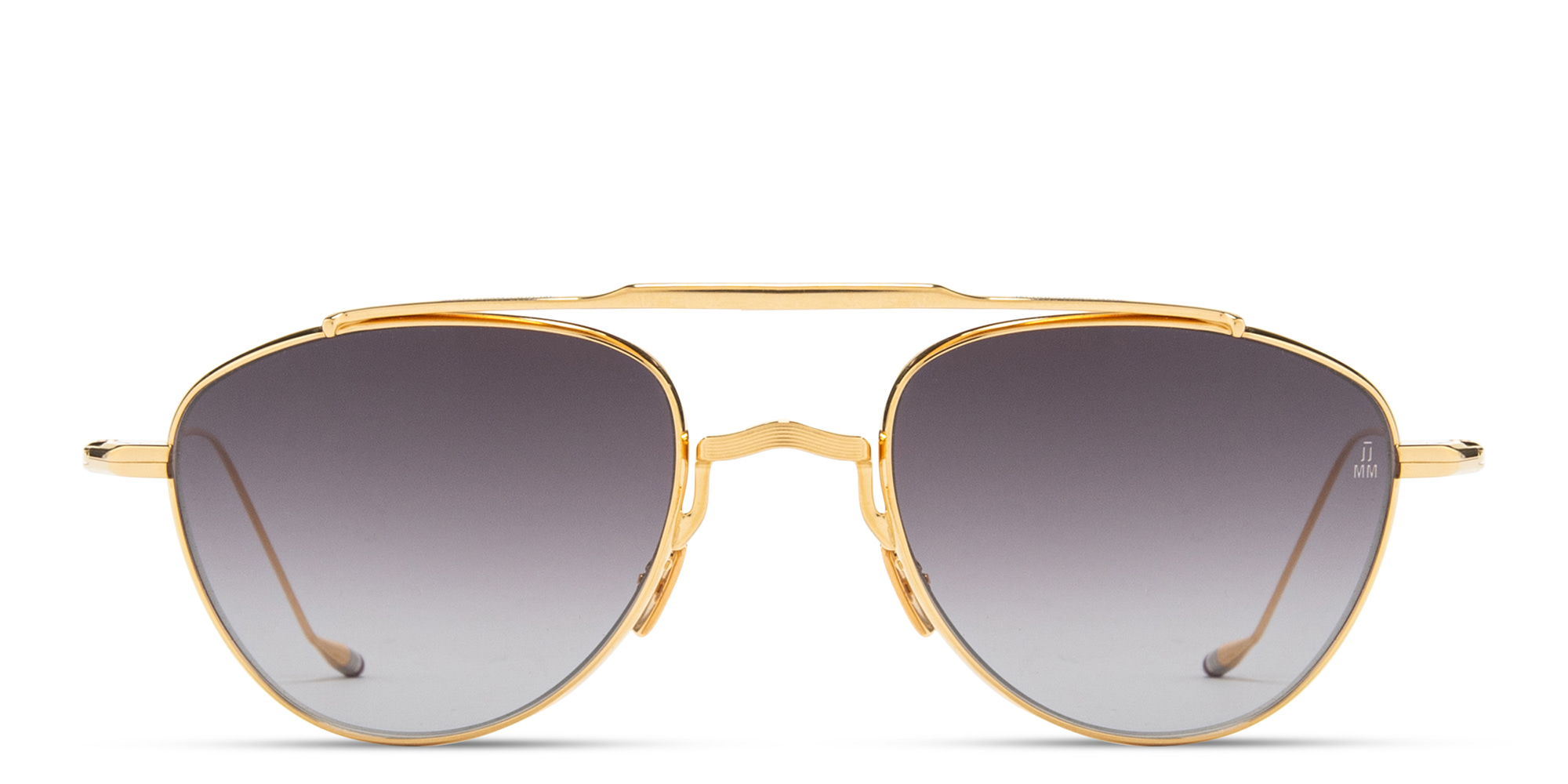 Shop JACQUES MARIE MAGE Flynn Unisex Pilot Sunglasses - Limited Production of 500 Pieces in Gold online.