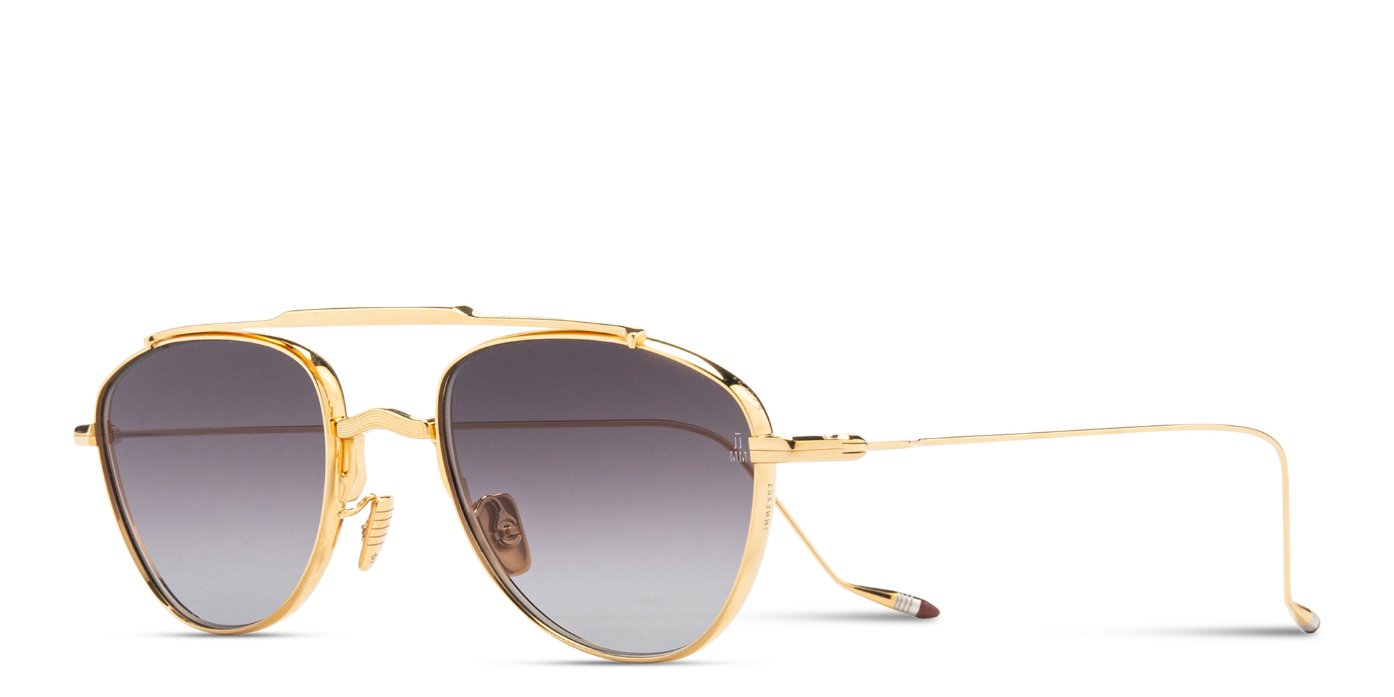Shop JACQUES MARIE MAGE Flynn Unisex Pilot Sunglasses - Limited Production of 500 Pieces in Gold online.