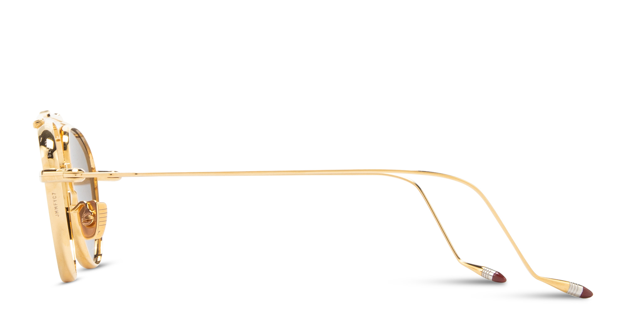 Shop JACQUES MARIE MAGE Flynn Unisex Pilot Sunglasses - Limited Production of 500 Pieces in Gold online.