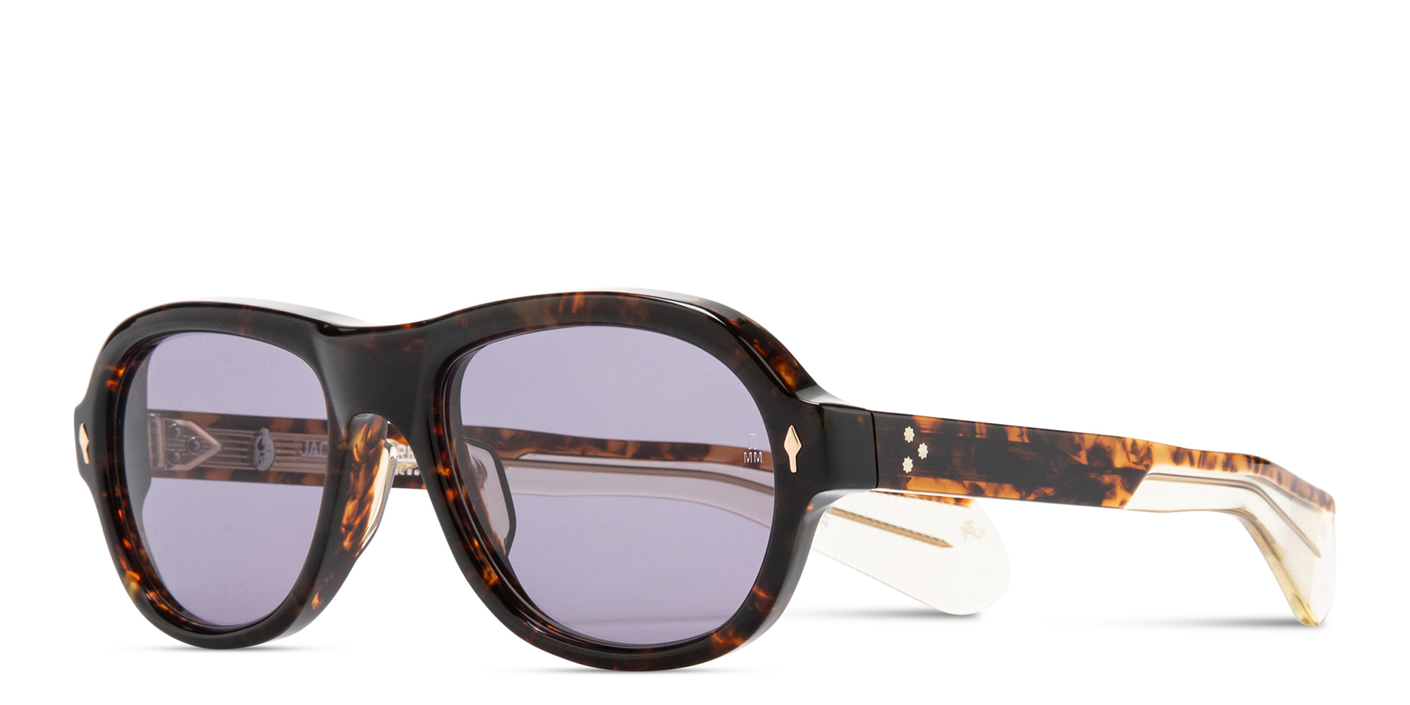 Shop JACQUES MARIE MAGE Richard Unisex Aviator Sunglasses - Limited Production of 350 Pieces in Breccia online.