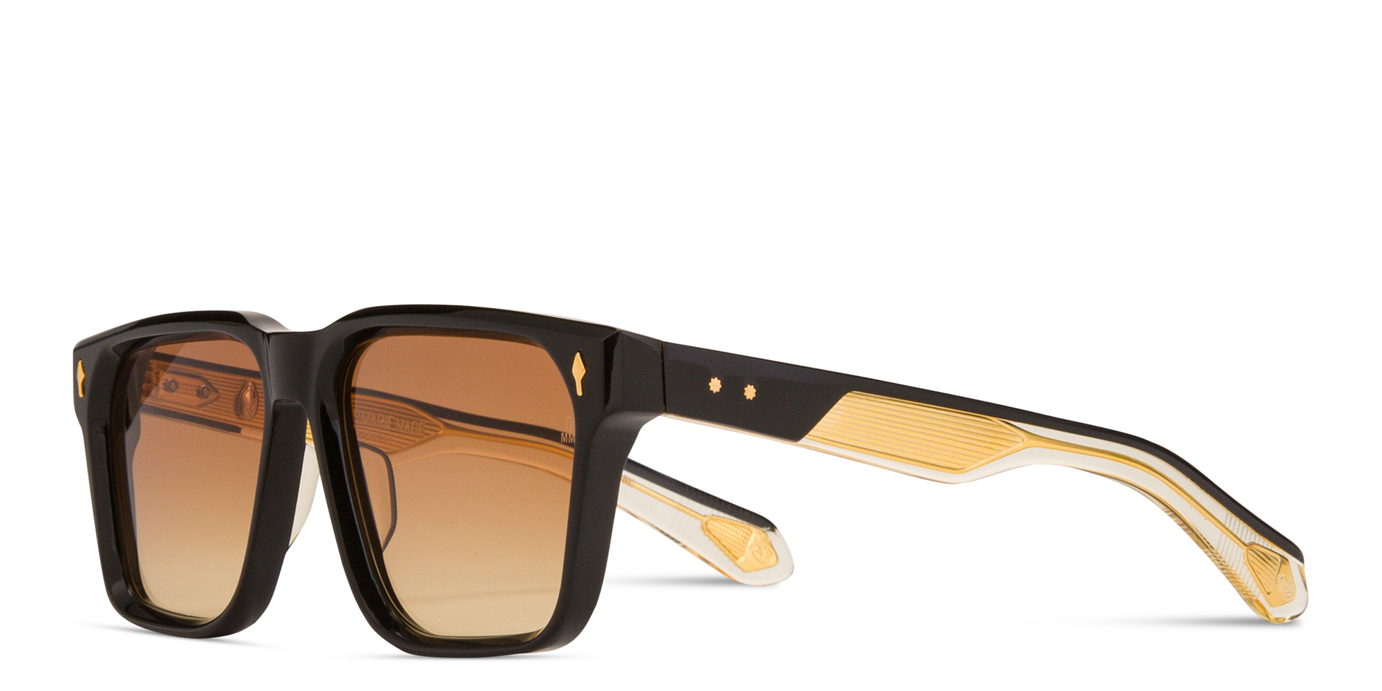 Shop JACQUES MARIE MAGE Lucknow Unisex Square Sunglasses in Black online.