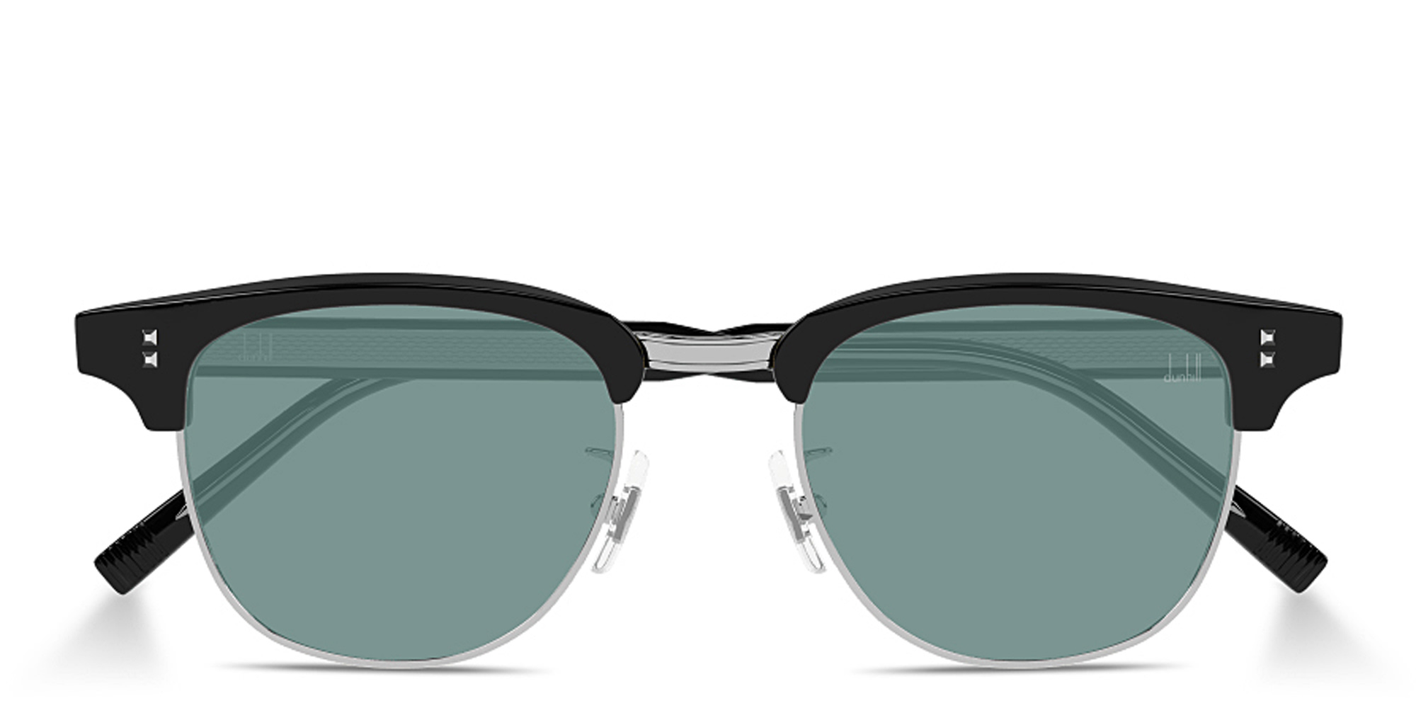 تسوق نظارات شمسية هيريتيدج بإطار دائري من الأسيتات مزيّنة بمسامير دنهيل بلون أسود أونلاين.