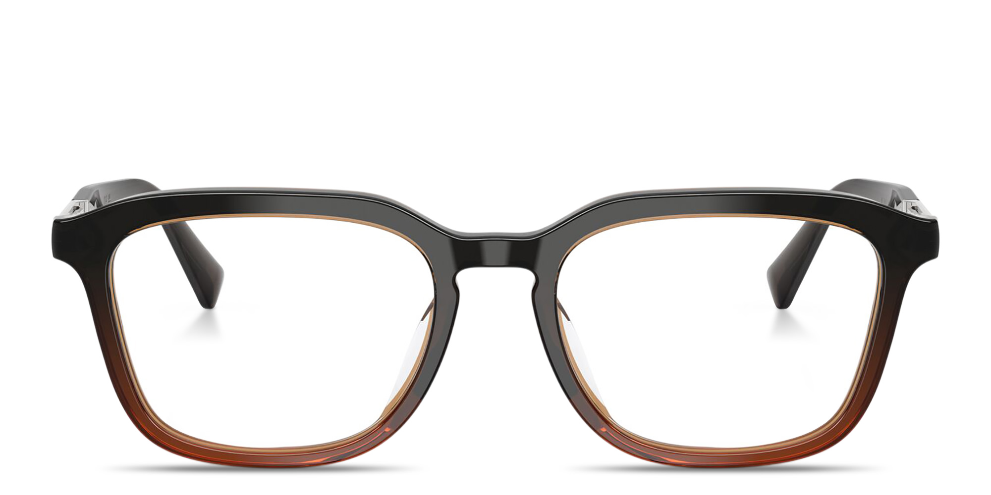 Shop BRUNELLO CUCINELLI Unisex Square Eyeglasses in Transparent Brown online.