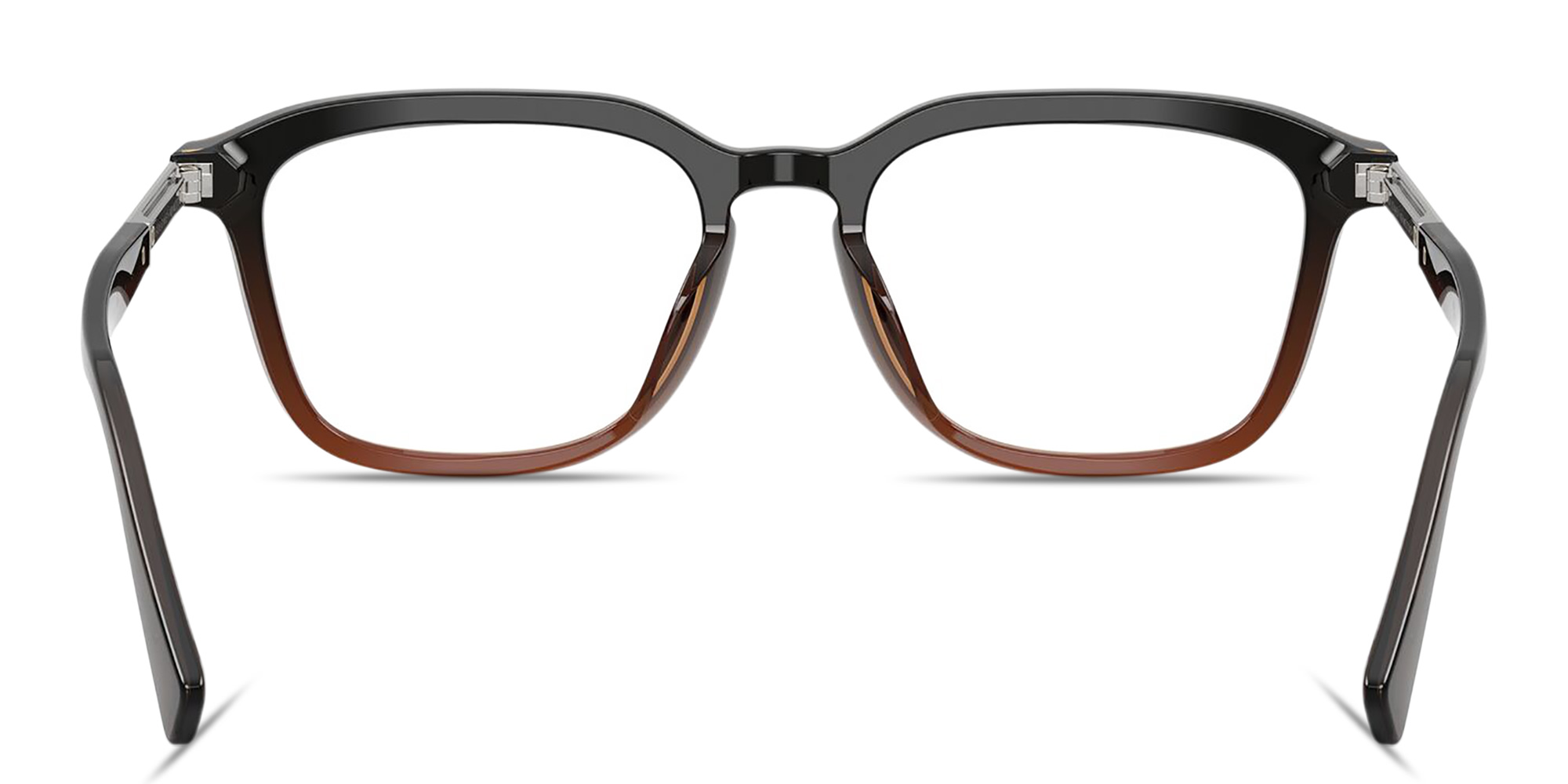 Shop BRUNELLO CUCINELLI Unisex Square Eyeglasses in Transparent Brown online.