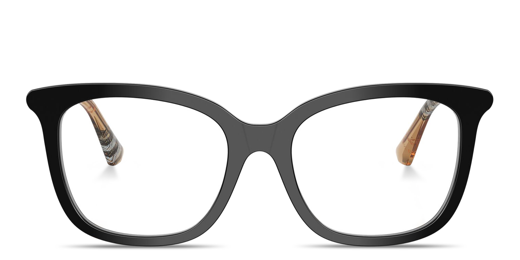 تسوق نظارات طبية مربّعة بنقشة المربّعات بربري بلون أسود أونلاين.