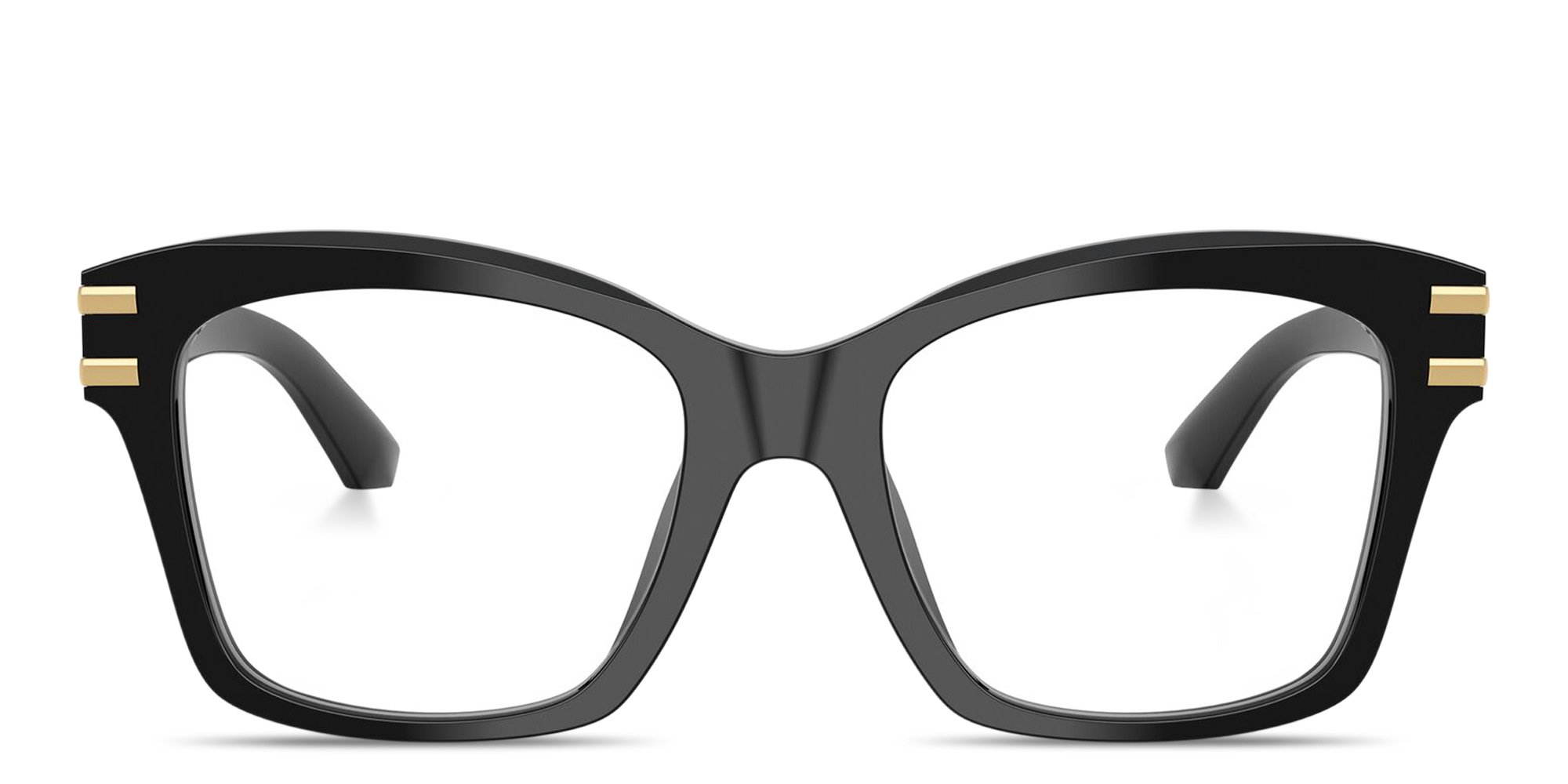 Dolce & Gabbana DG Motif Square Eyeglasses in Black – Product Photo 1